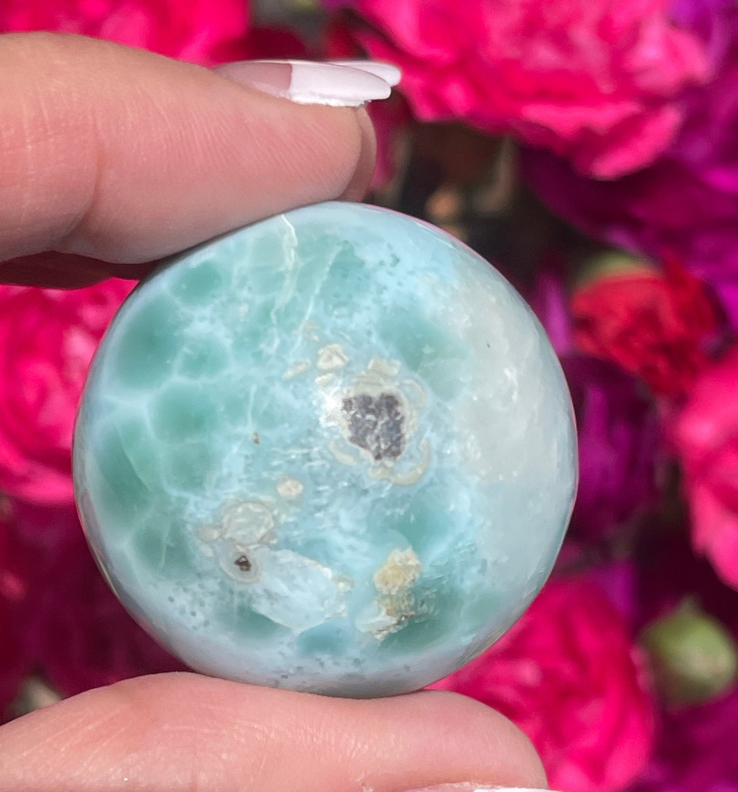 Larimar - AA+ The Dolphin Stone - 32mm - Calming Crystal
