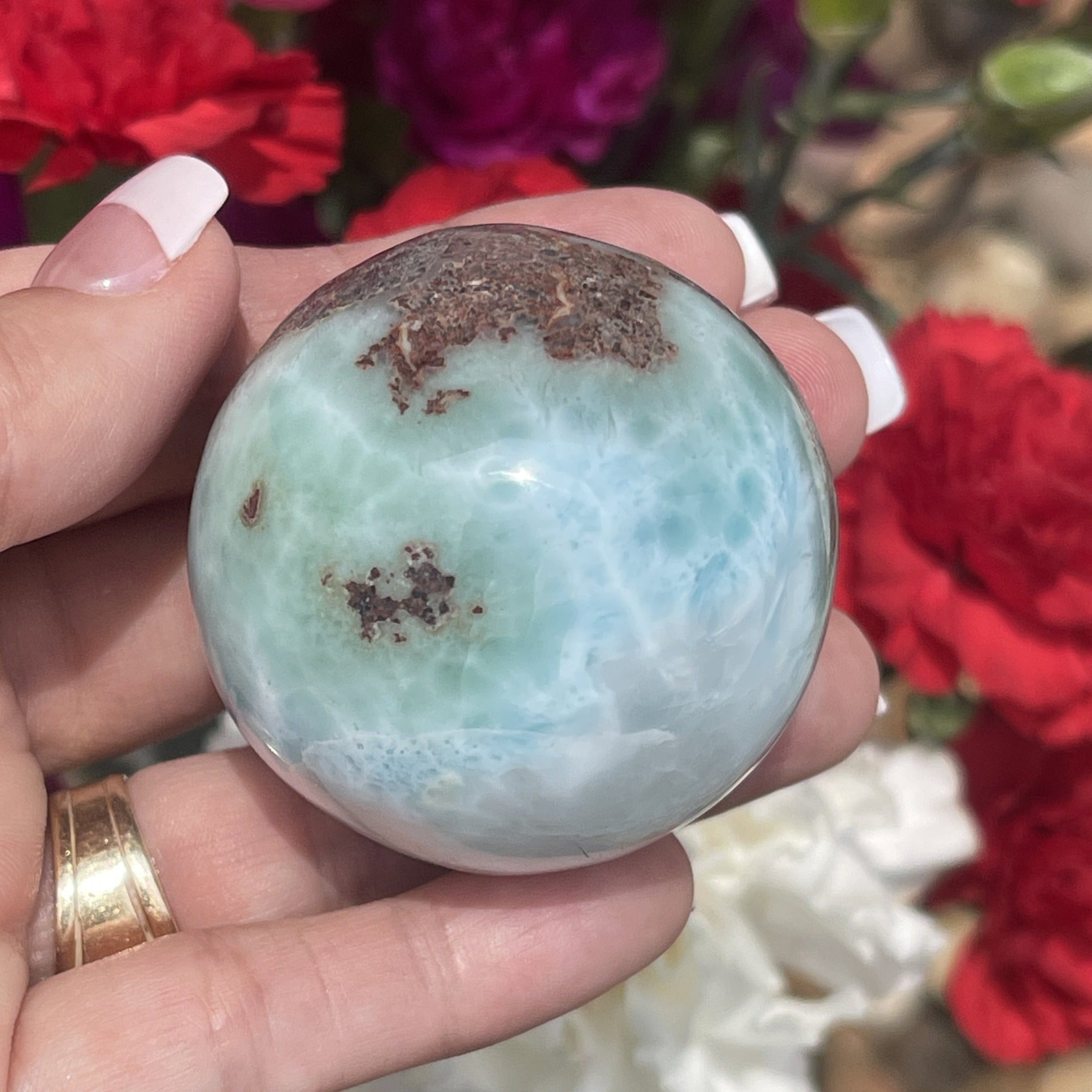 Larimar - AA+ The Dolphin Stone - 44mm