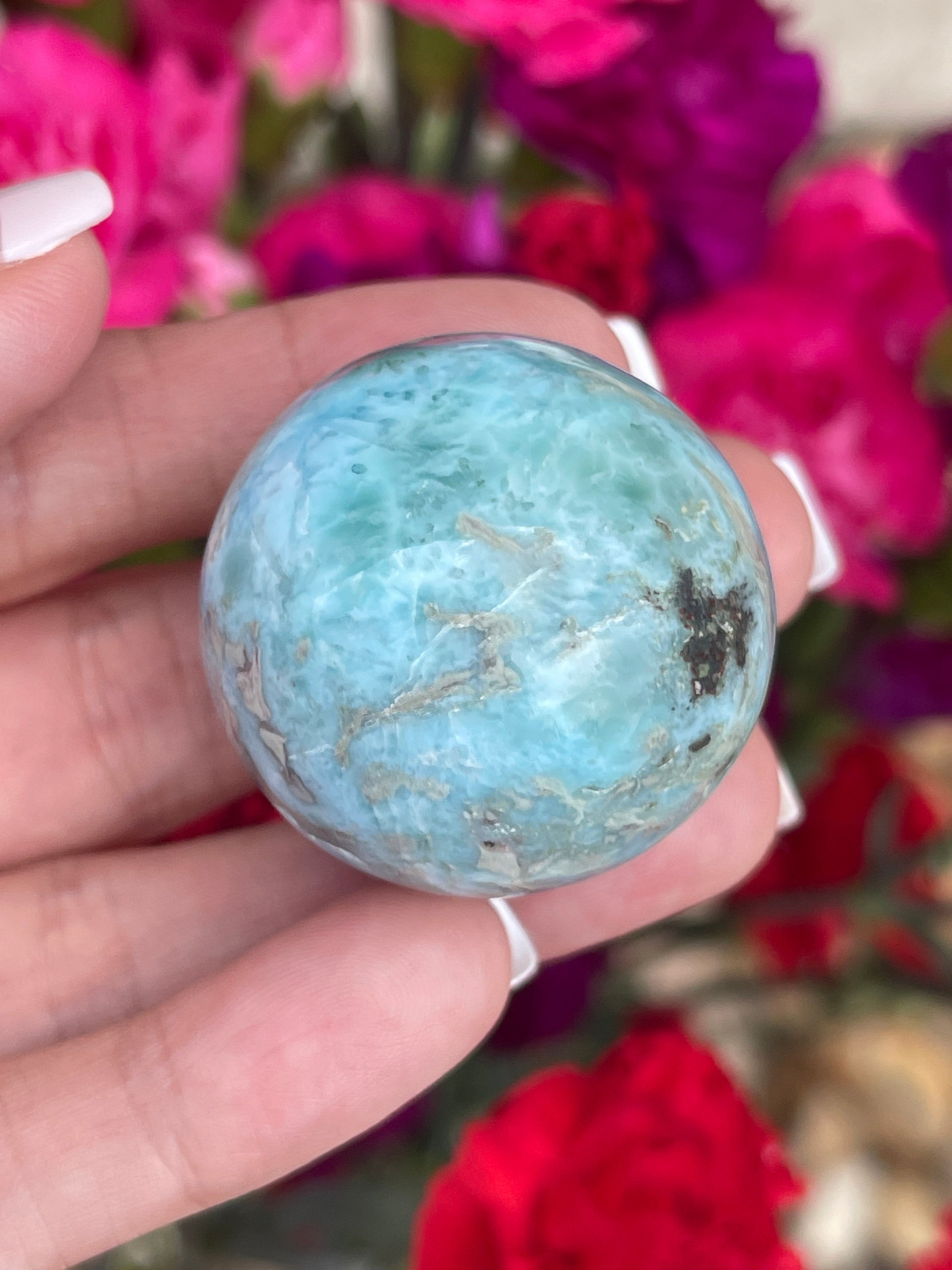 Larimar - AA+ The Dolphin Stone - 33mm - Calming Crystal