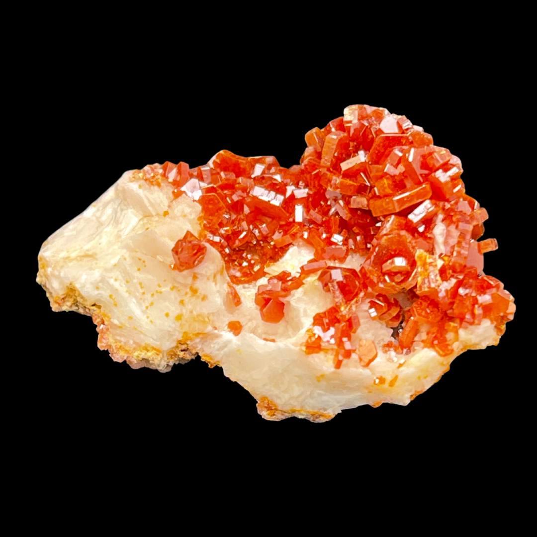 Large vanadinite specimen offers / hexagonal crystal structure / rare mineralBox 24