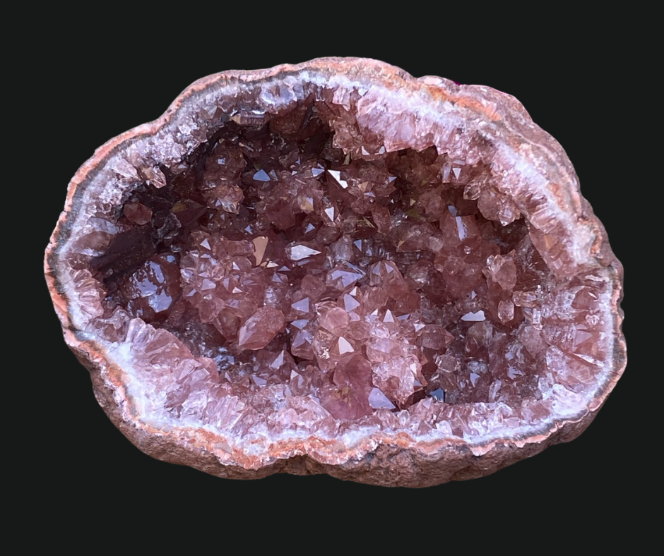 Pink Amethyst Crystal Geode 