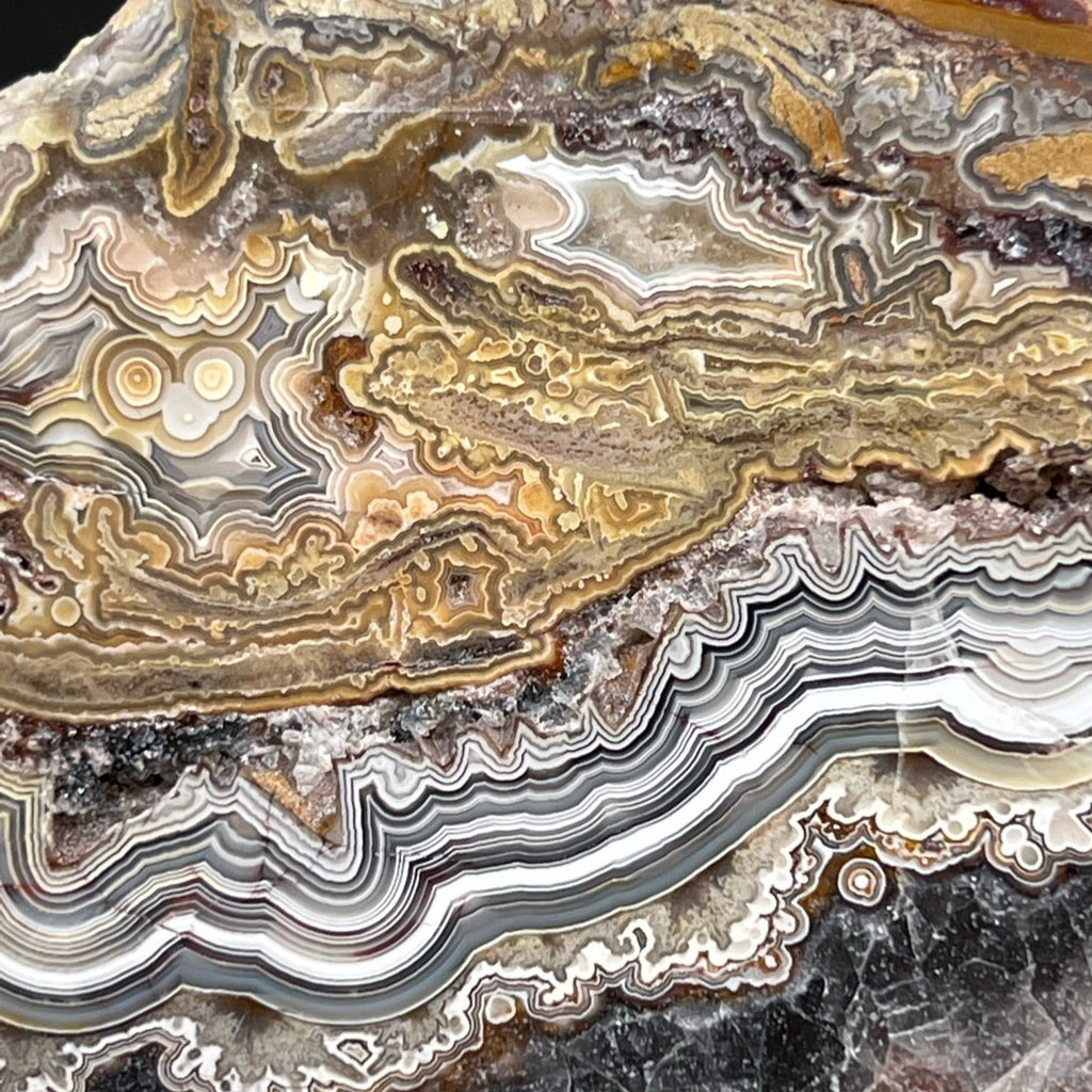 Close up of Crazy Lace Agate