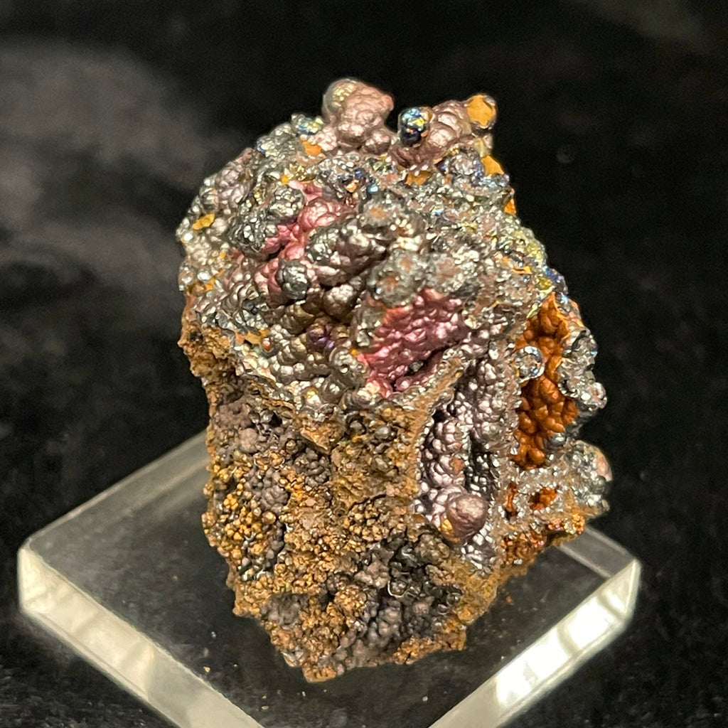 Iridescent Hematite and Goethite on display