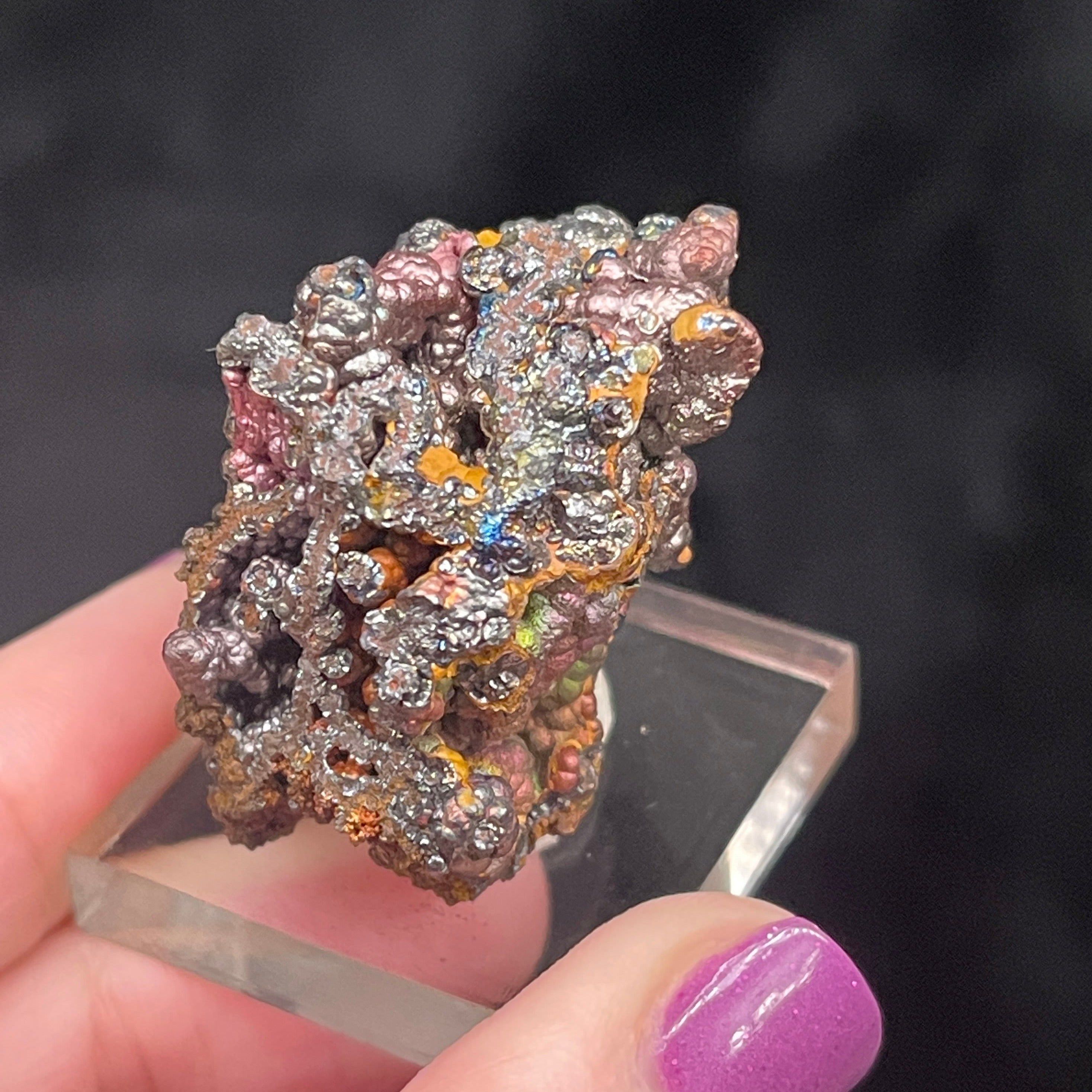 Iridescent Hematite and Goethite Graves Mt. Gold 29grams Gem!