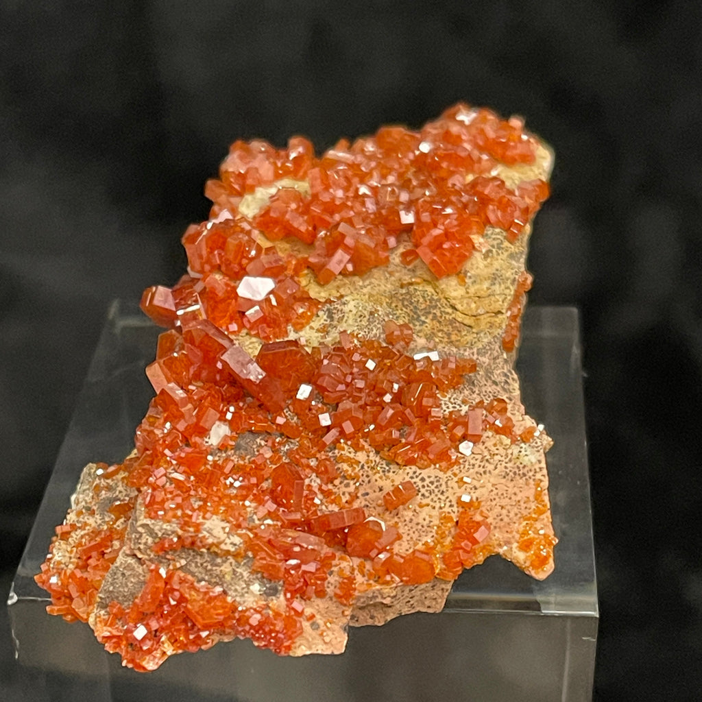 Vanadinite mineral small cabinet size; perfect for mineral collector.