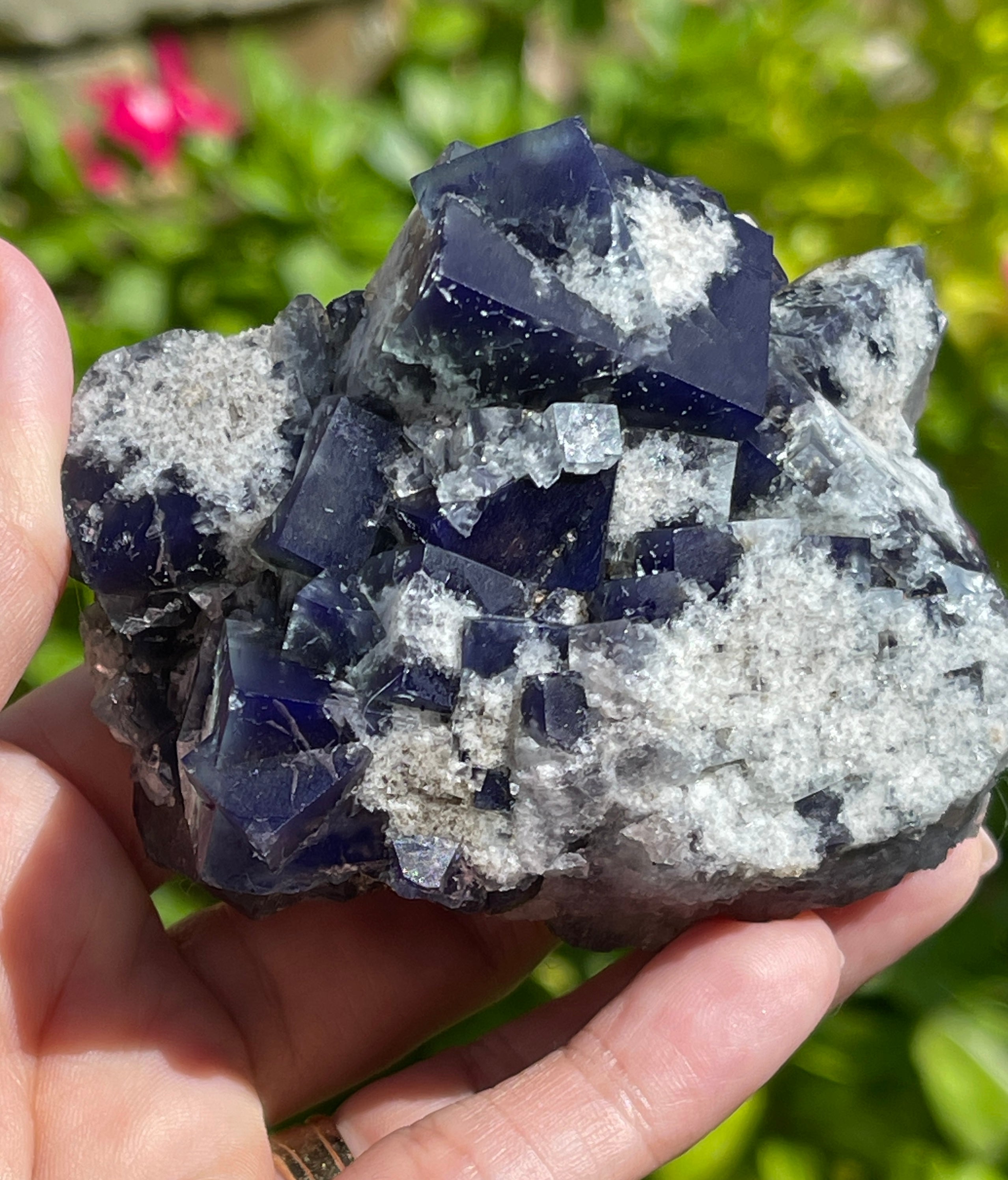 Fluorite Milky Way Pocket, Diana Maria Mine 262grams; Penetration Twins