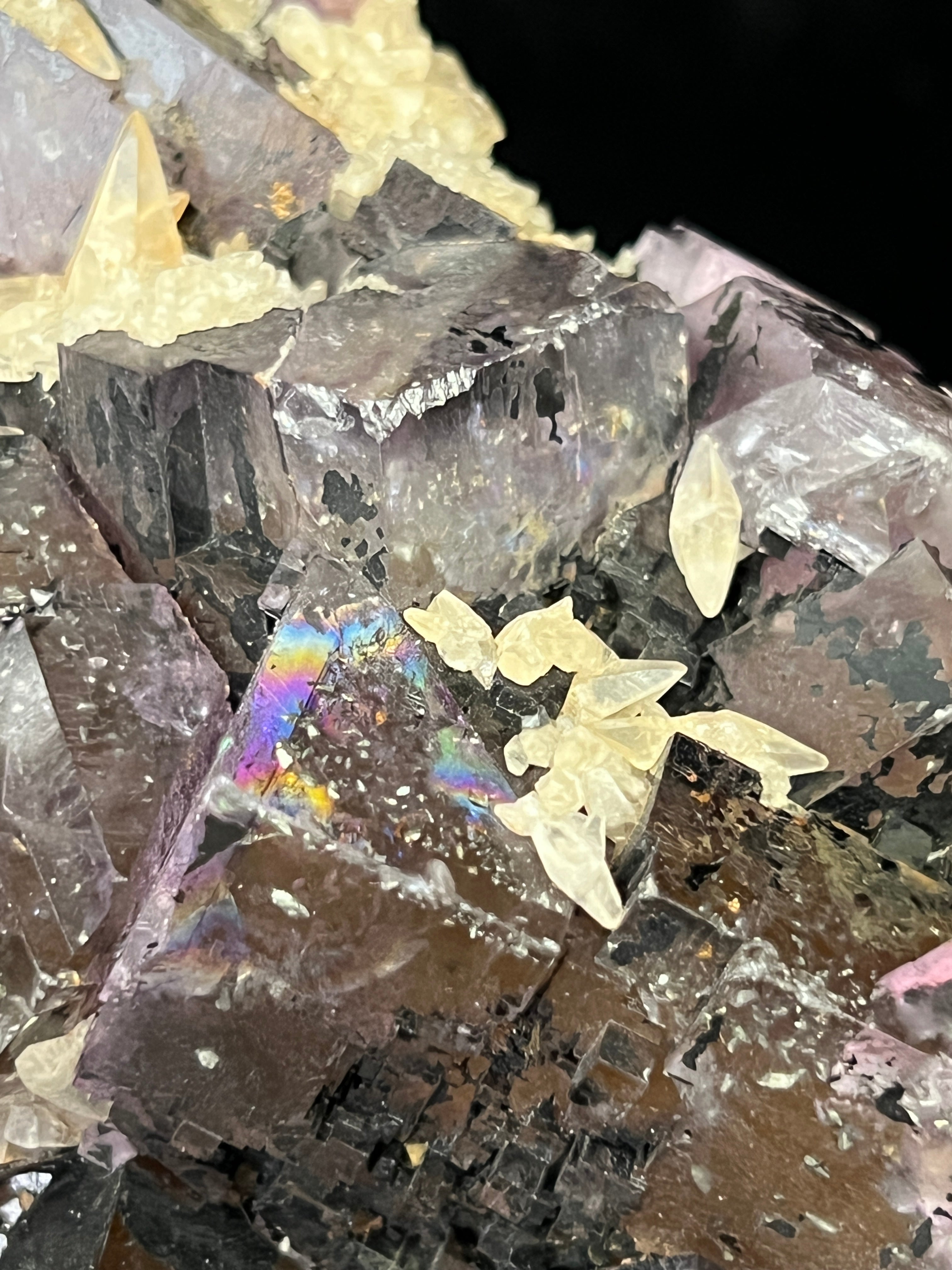 Fluorite Bitumen Calcite Illinois 1980s