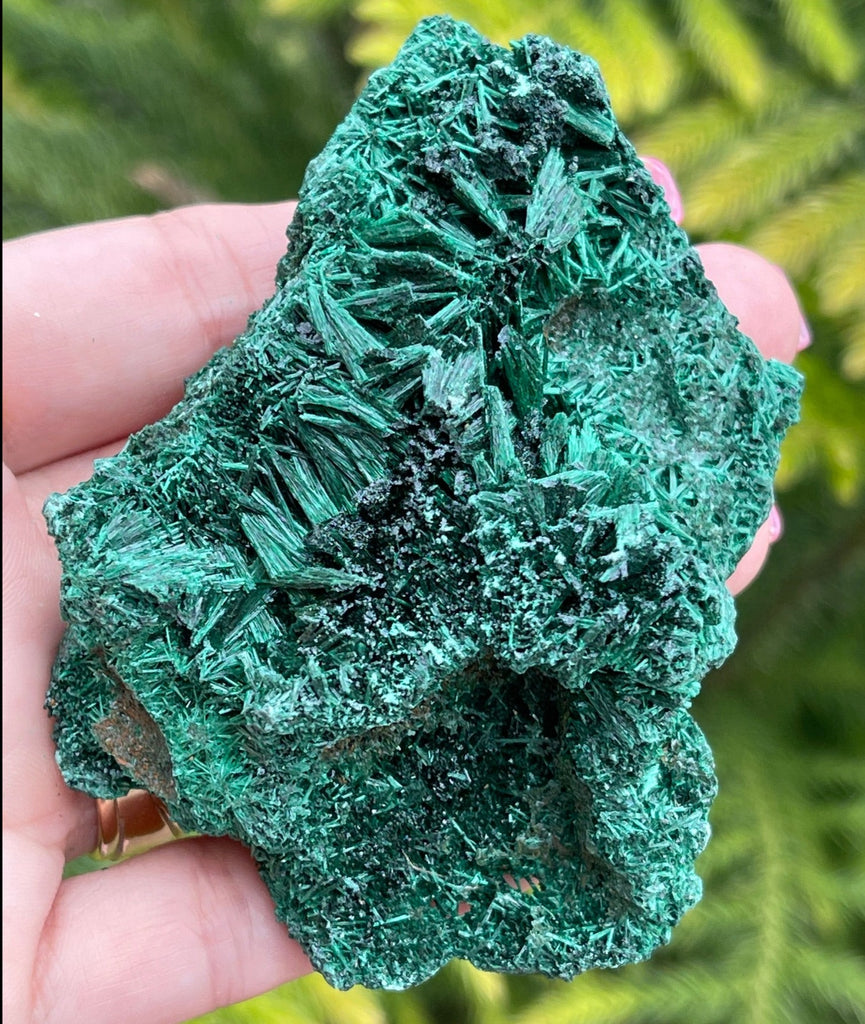 Fibrous Malachite Mineral Congo.