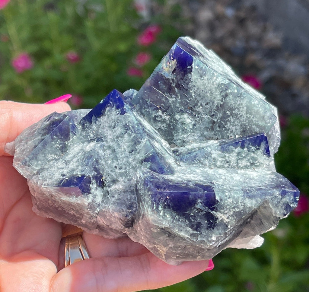 Gorgeous daylight color changing Fluorite
