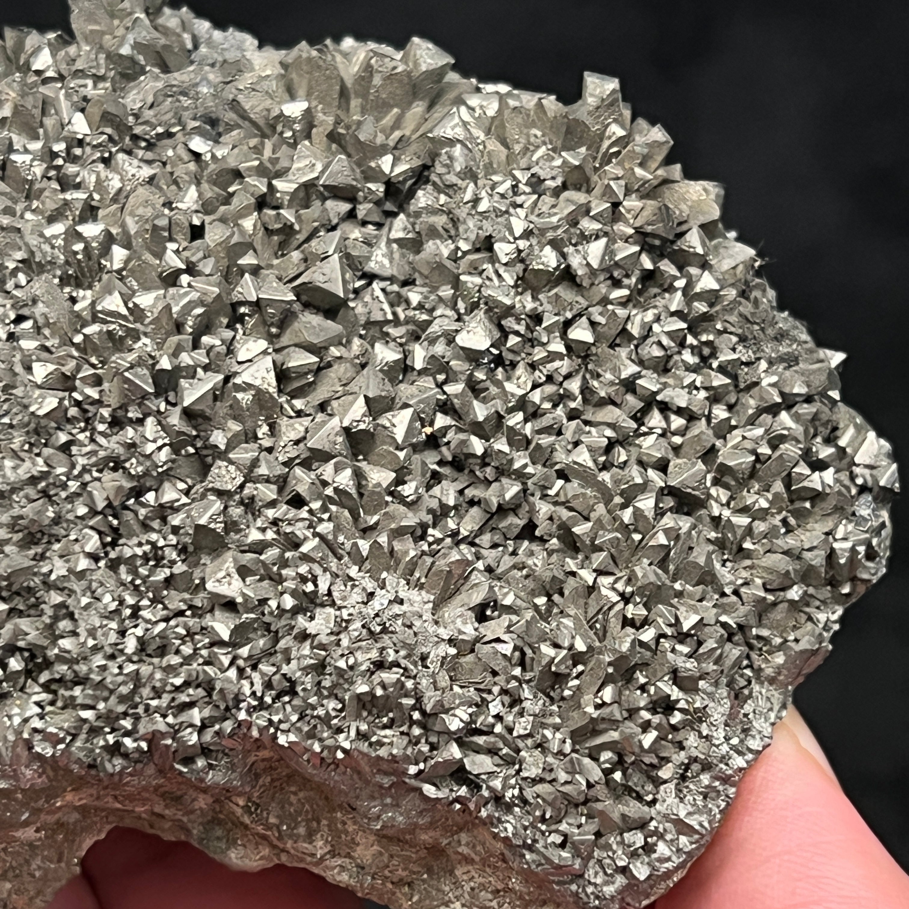 This is an outstanding Arsenopyrite specimen, both in formation and in size, 5 inches!
