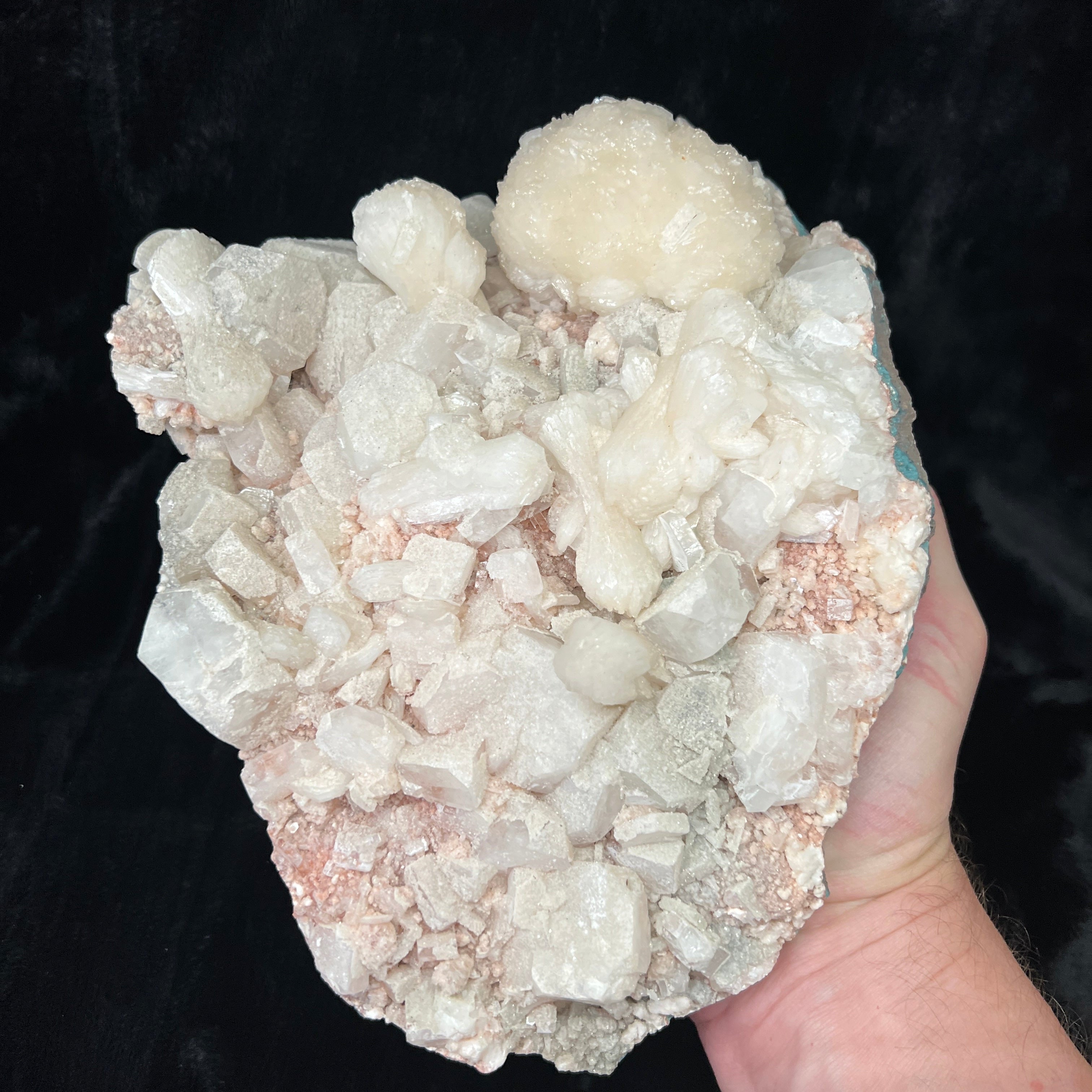 Large Apophyllite Zeolite Crystal Cluster