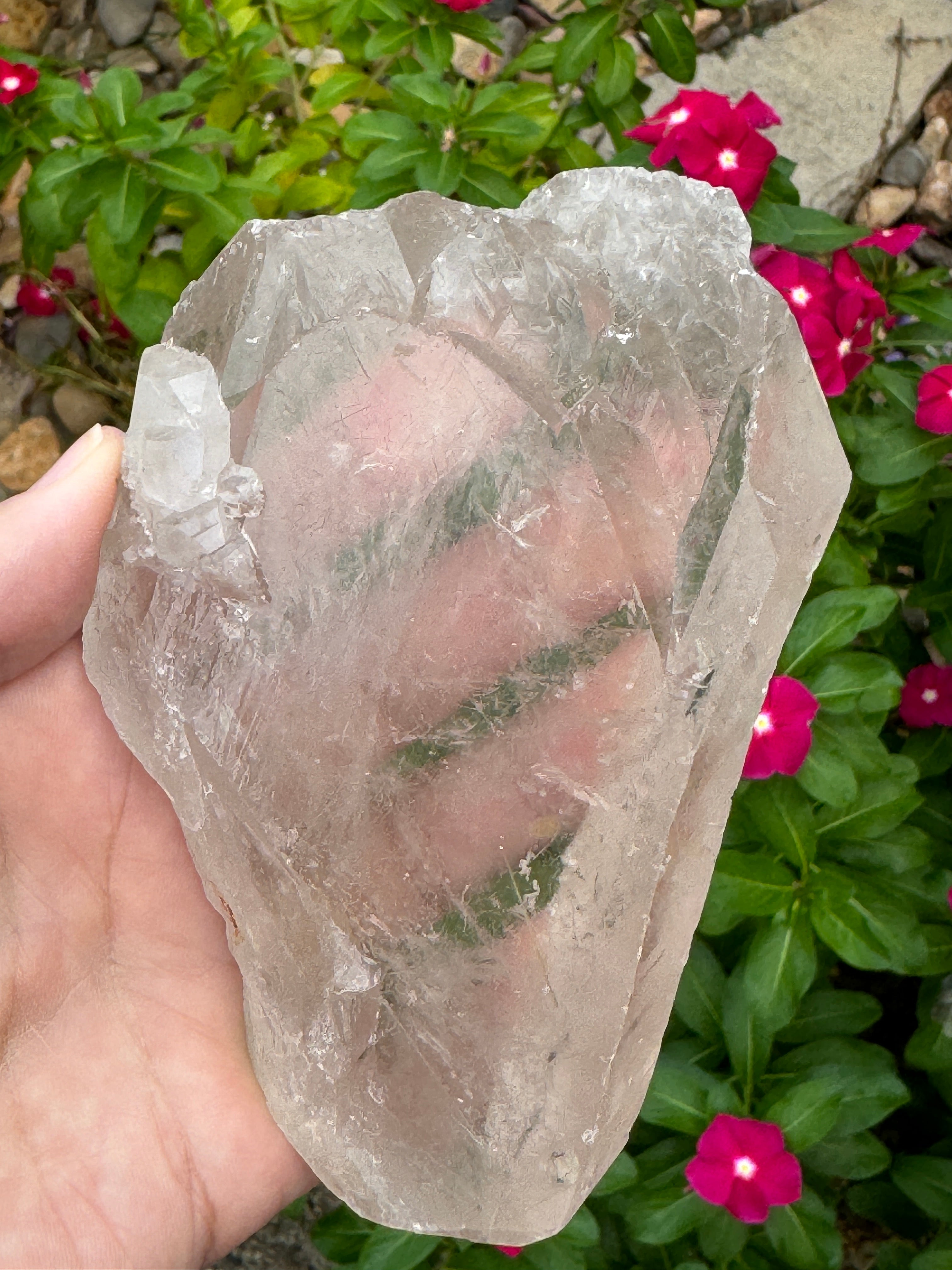 Quartz Large Tabular Self-Healing Re-crystallization 315grams