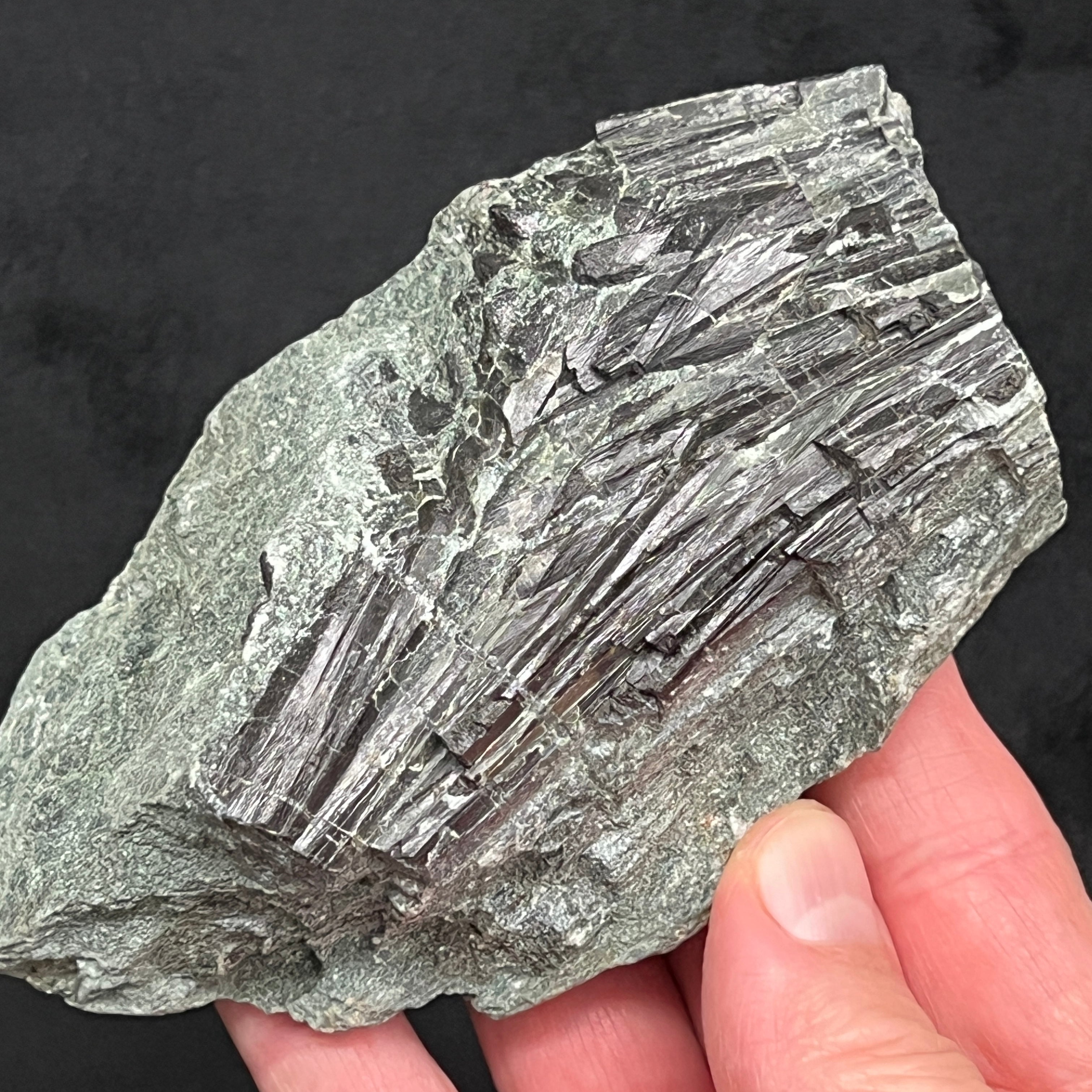 Large Black Tourmaline Shorl on Matrix Russia 353g