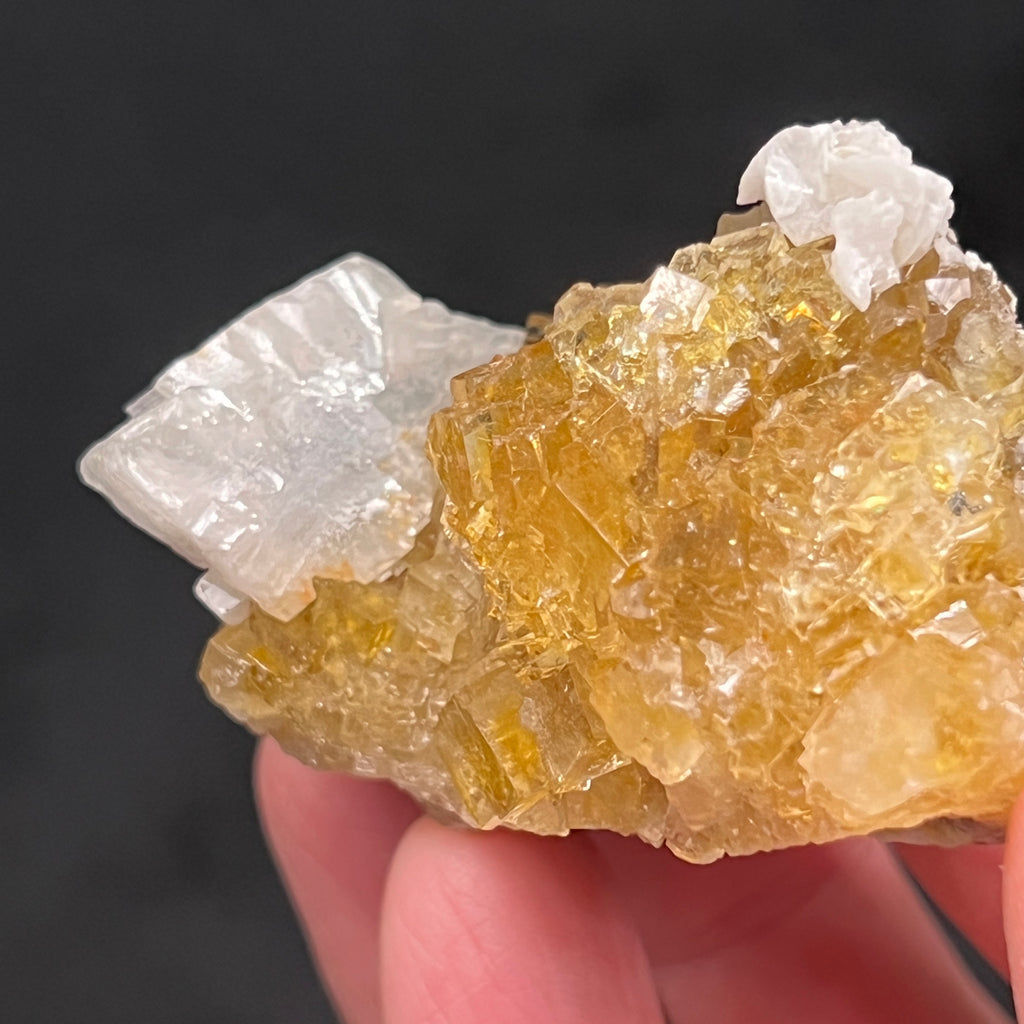The gorgeous yellow Fluorite in this piece exhibits excellent transparency.