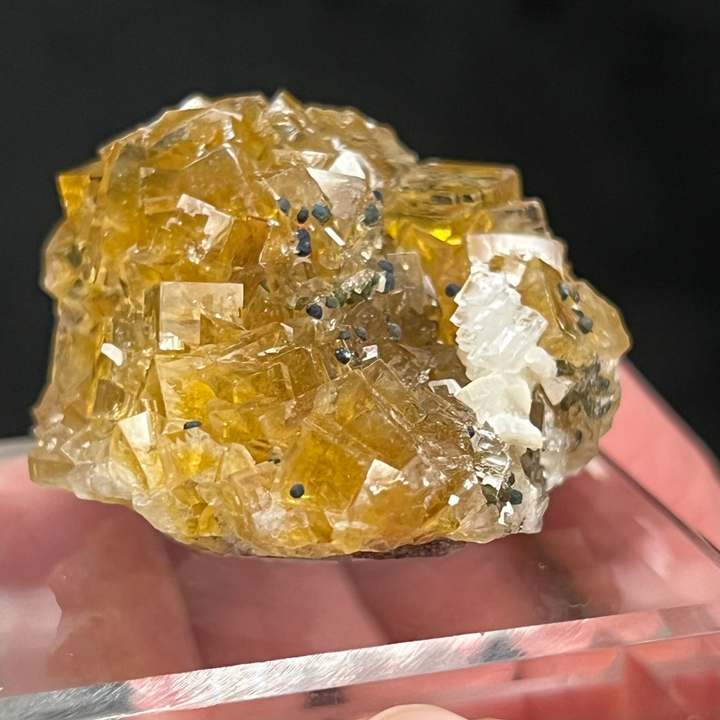 Beautiful Yellow Fluorite, Moscona Mine Spain.