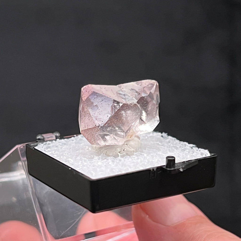 When considering the exceptional form, clarity, quality, and less common occurrence of this Quartz variety Amethyst Japan Law Twin, this is truly choice and rare material.  