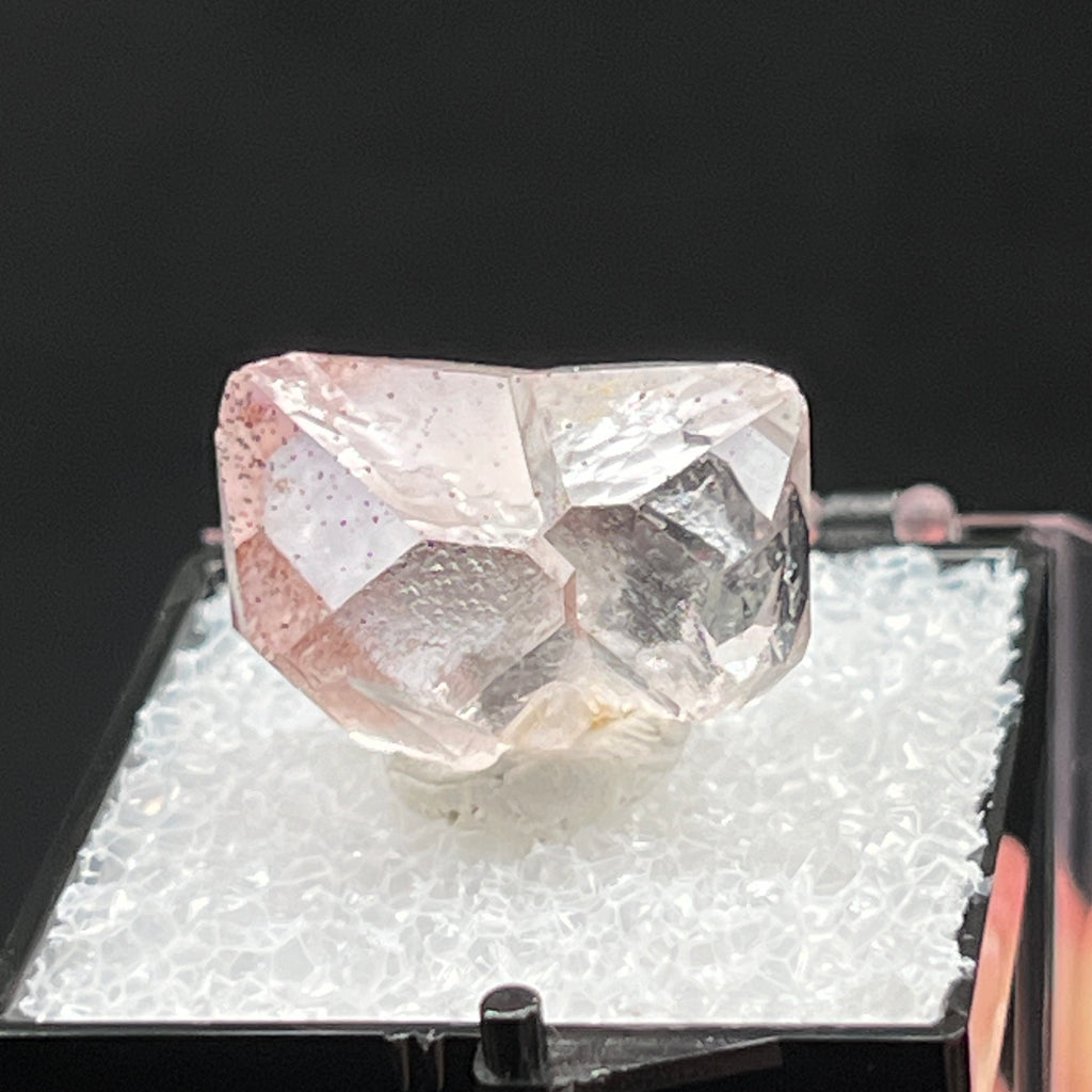 This smaller size example of a Quartz variety Amethyst Japan Law Twin specimen will be a terrific addition to your thumbnail mineral collection or to give to another mineral enthusiast.