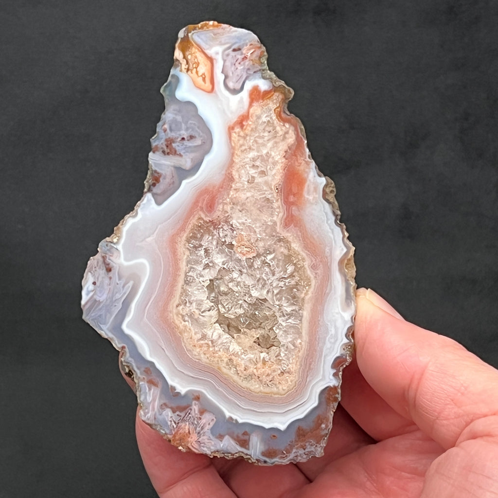 The source for this sensational agate is the volcanic outcrops in and near Asni Cercle, Al Haouz Province, Marrakesh - Tensift El Haouz Region, Morocco. 