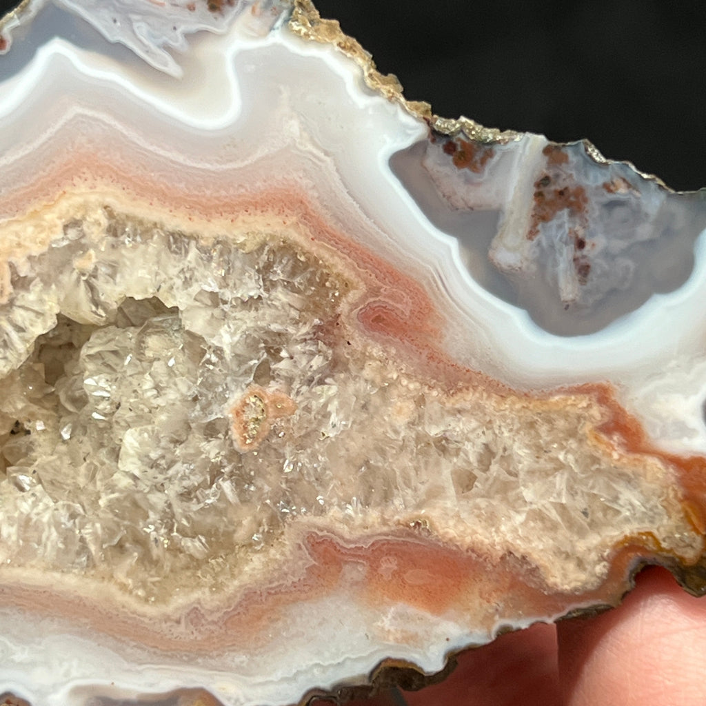 The polish on this gorgeous agate from the Marrakesh - Tensift El Haouz Region in Morocco is terrific!
