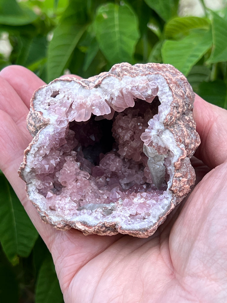 For further details about the fascinating origin, discovery, peer reviewed study and why the appropriate name, Pink Amethyst, was applied to this occurrence of crystals, see the publication, The Mineralogical Record, March-April 2020, Vol. 51, No. 2.