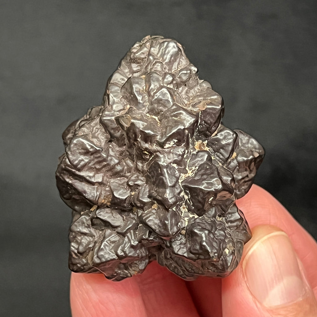This Hematite, Goethite pseudomorph after Marcasite, Pyrite is a fine example that presents with a fascinating overall symmetrical structure with pyramidal forms and a radiating flower or star-like presentation.