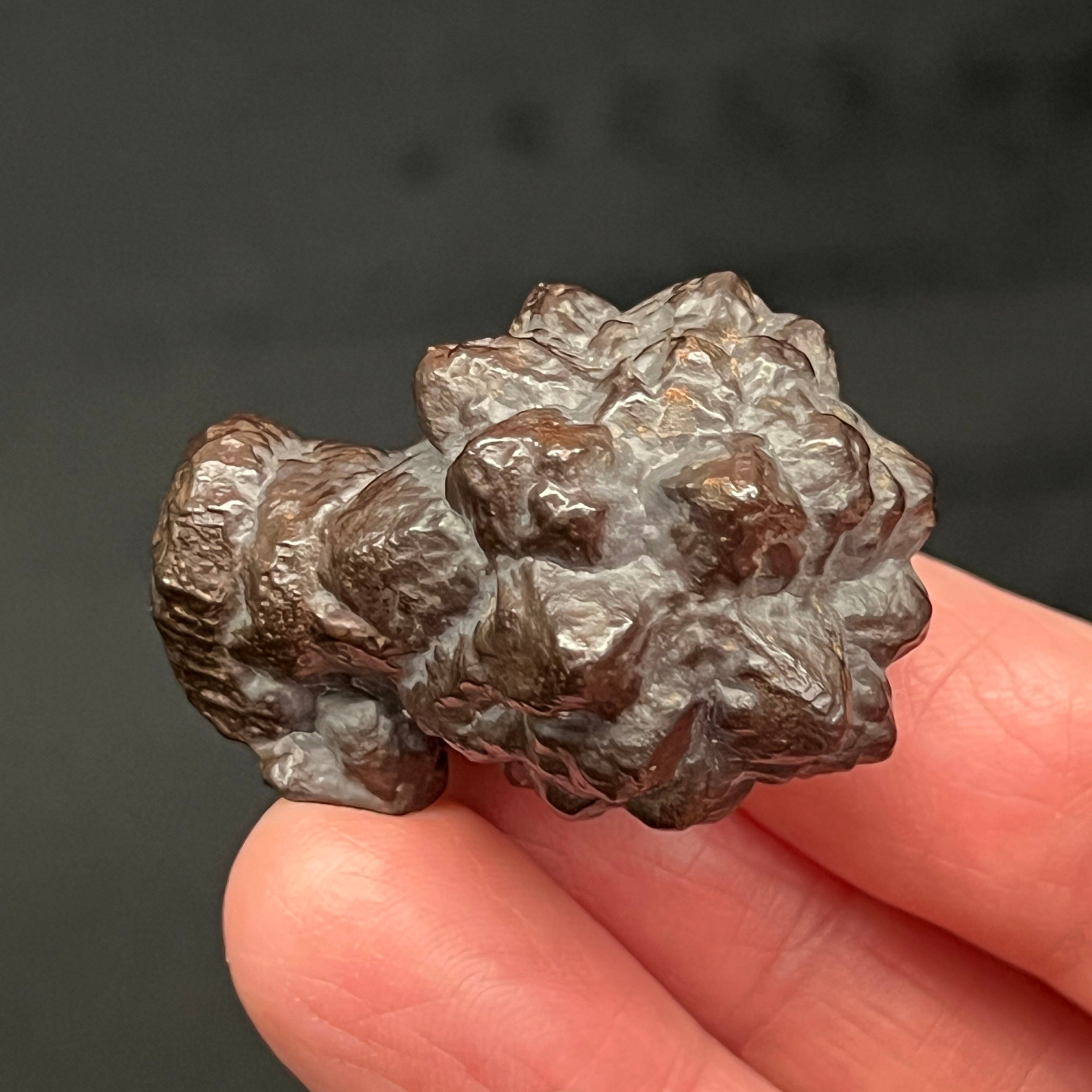Showing with an overall stemmed, beautiful flower-like presence, here is another view of this combo pyramidal and hexagonal form Prophecy Stone.