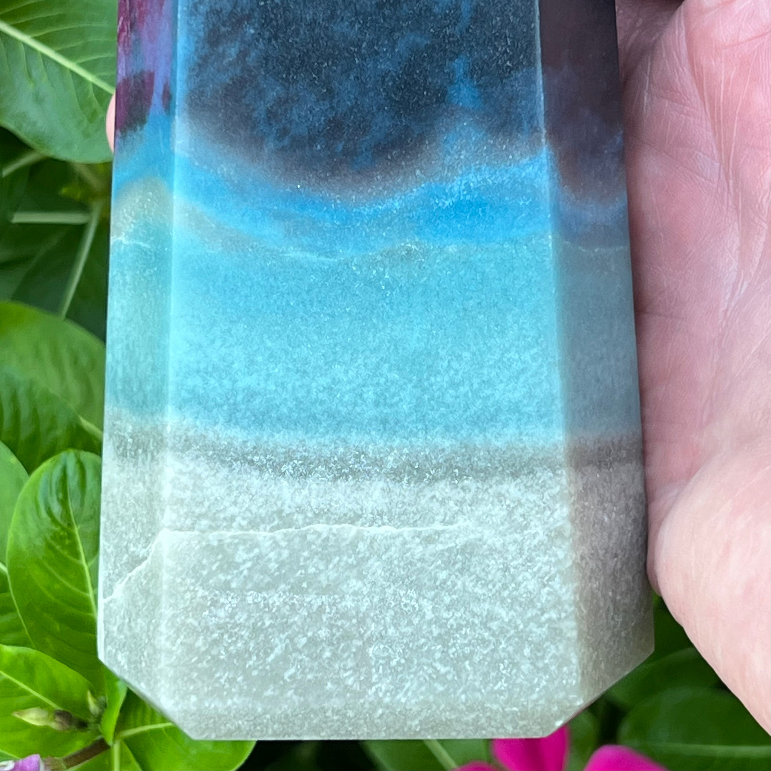 This beautifully sculpted Trolleite stone exhibits fine lines and growth streaks with completely natural, almost indistinguishable stress fractures commonly present in Trolleite at the time the stone was mined, adding more to the fascinating character of the stone rather than being detracting in any way.