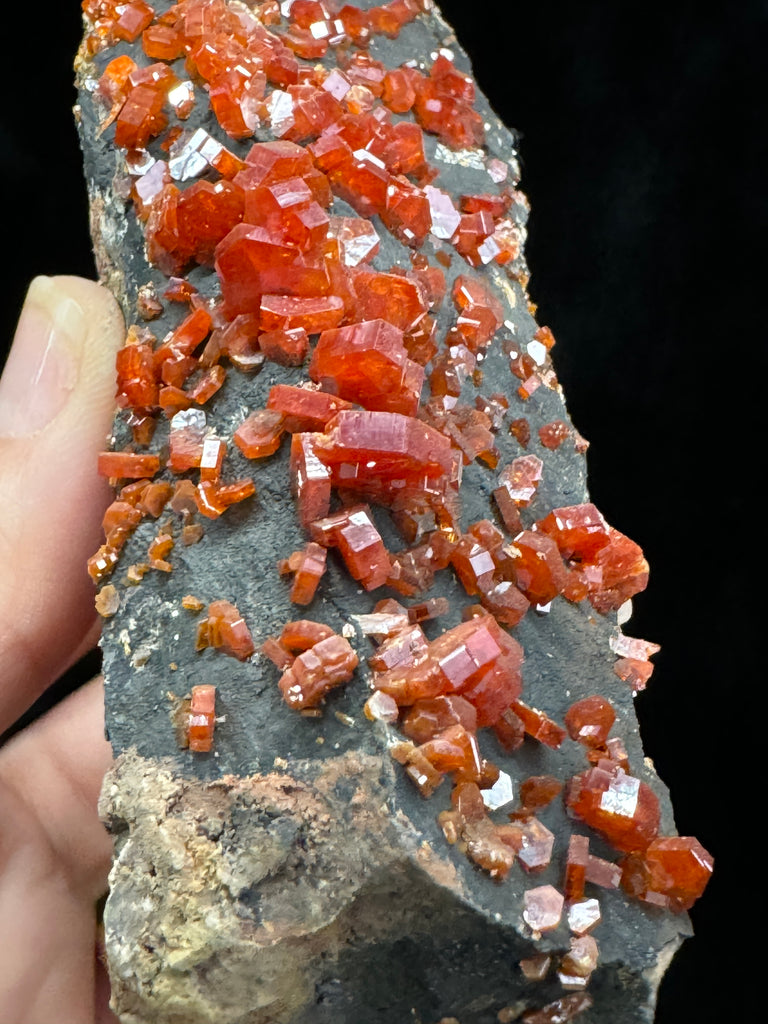 Vanadinite Goethite Beautiful Crystal Mineral Stand-Out Specimen 249grams! Gorgeous Gift for Collector.