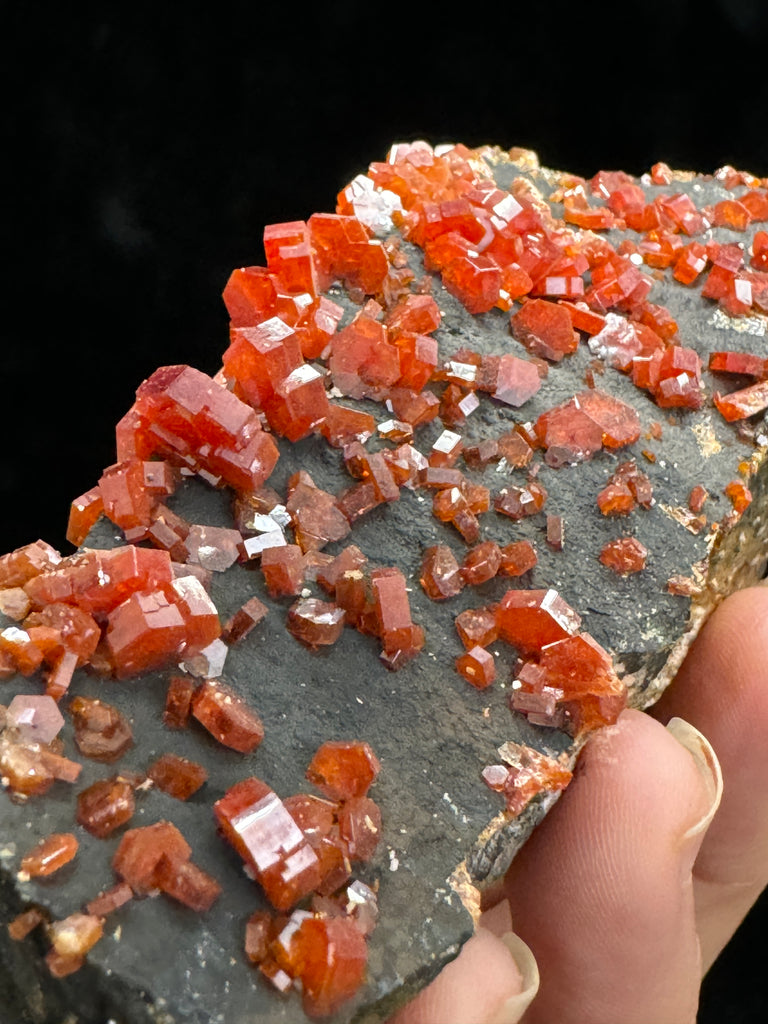 Vanadinite Goethite Beautiful Crystal Mineral Stand-Out Specimen 249grams! Gorgeous Gift for Collector.