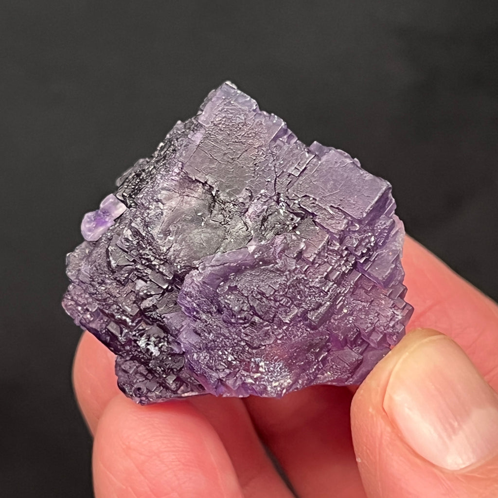 This is less common Fluorite; old stock not always easy to obtain from a location attractive to mineral collectors, especially fluorite enthusiasts. The Zogno Mine, Bergamo, Italy.
