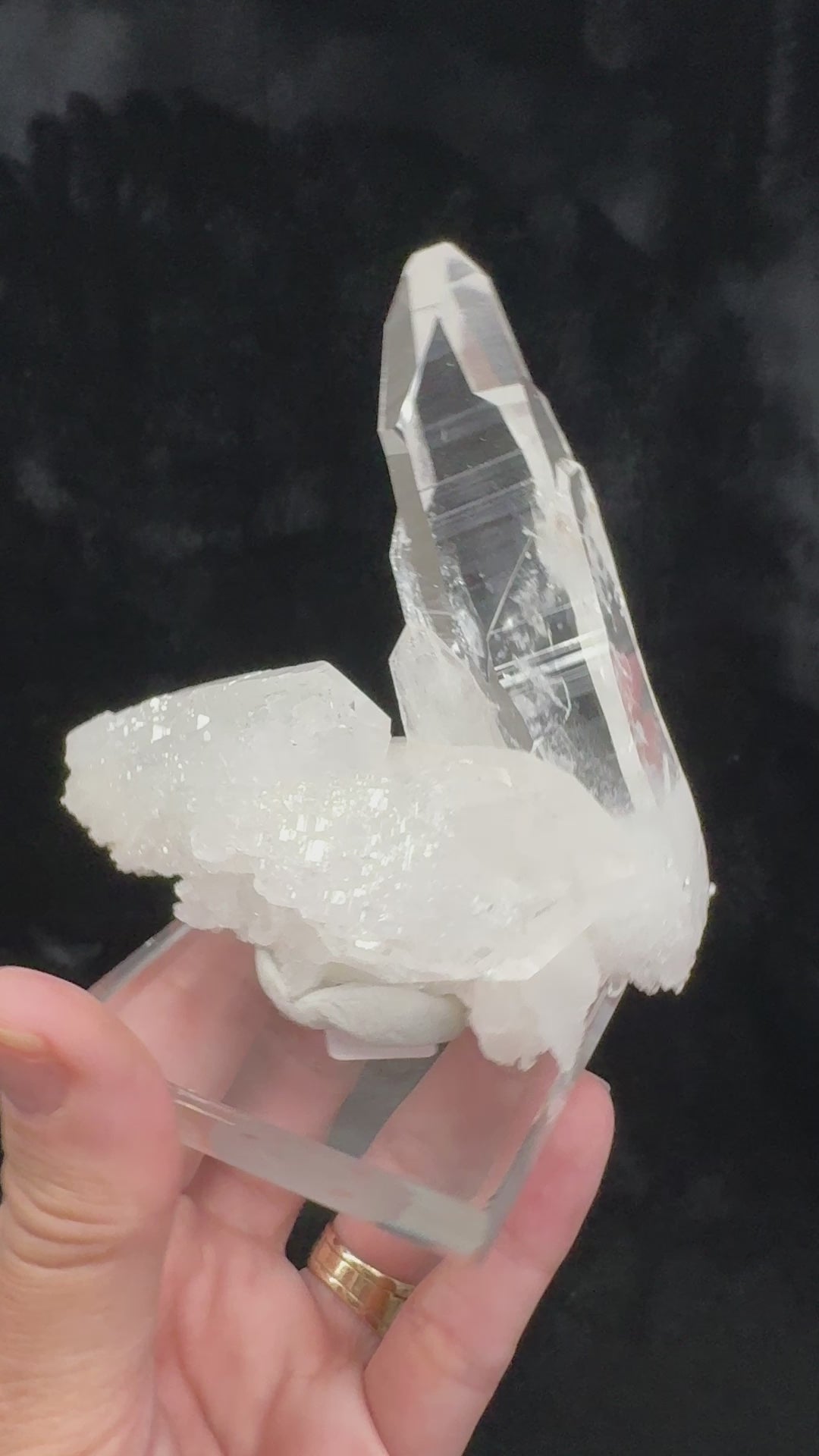 Water clear quartz Crystal