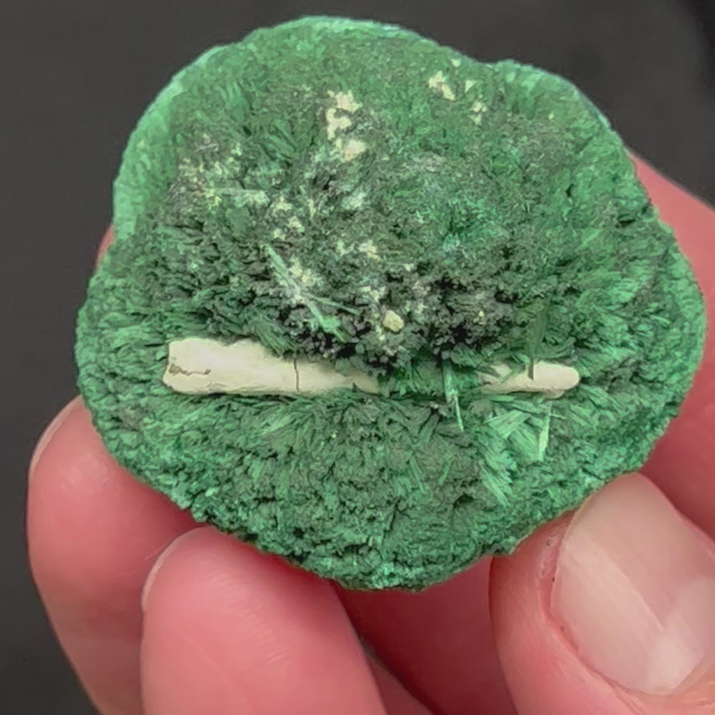 This is an absolutely gorgeous, shimmering, fibrous Malachite specimen with rich green colors. 100% natural and authentic. Malachite is often referred to as one of the most beautiful minerals on Earth.