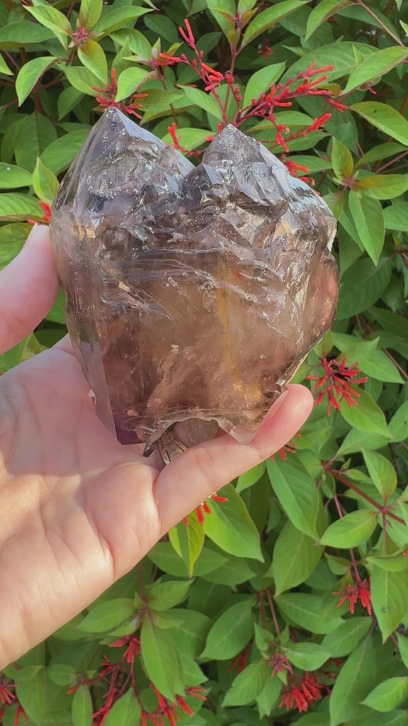 Smoky Amethyst Quartz Scepter video