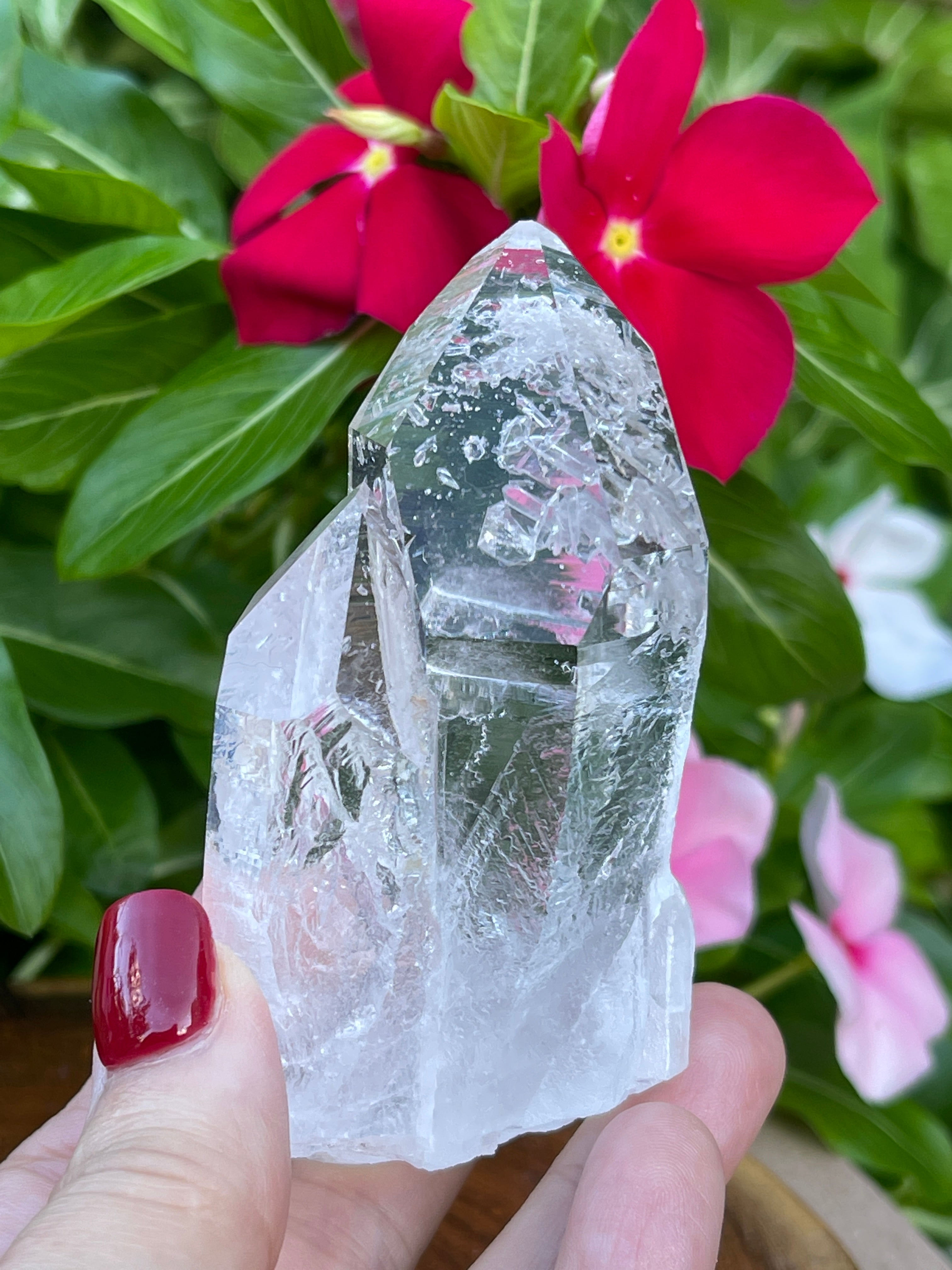 Arkansas Quartz Crystal Point Water Clear 146grams