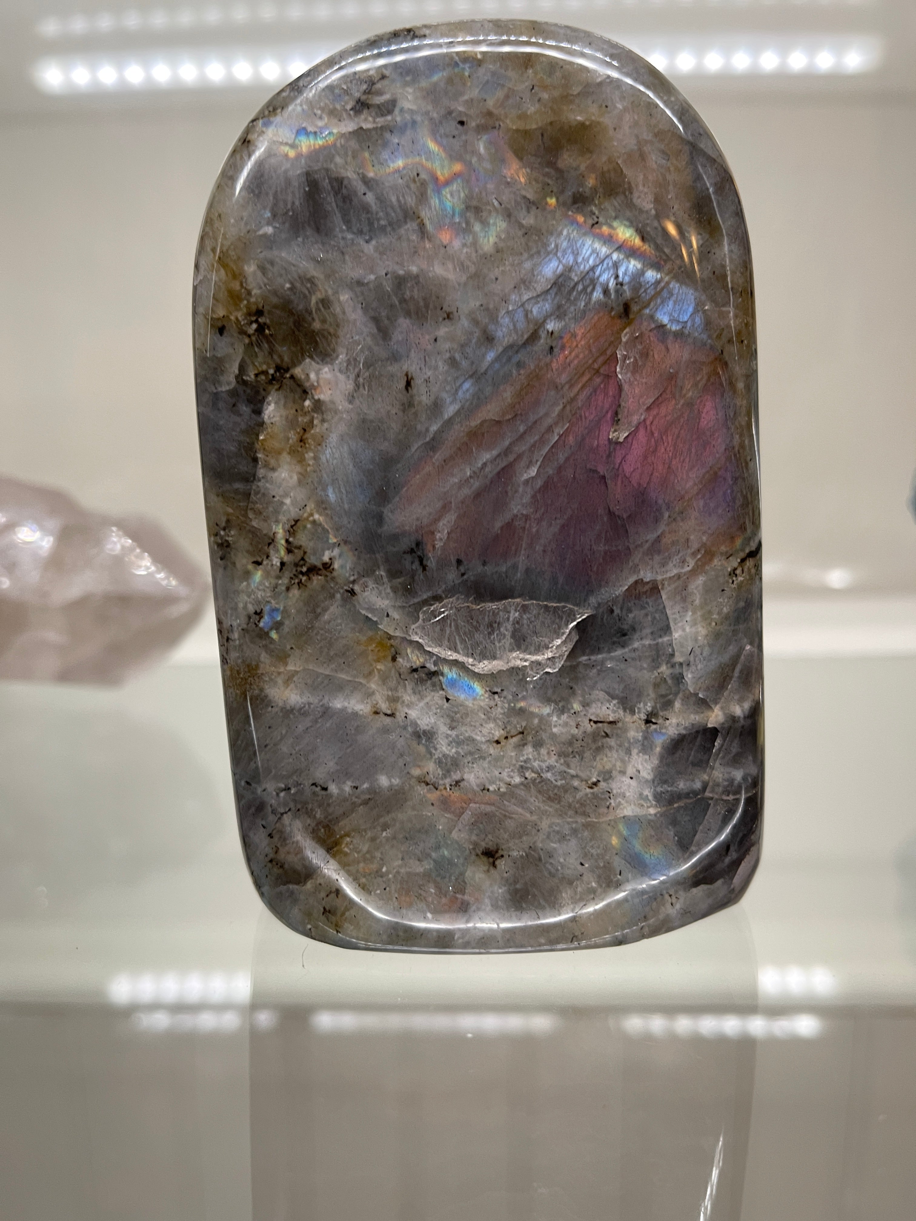Labradorite Orange Sunset Free Form | Super Flashy Crystal | 2.25lbs or 1020grams!
