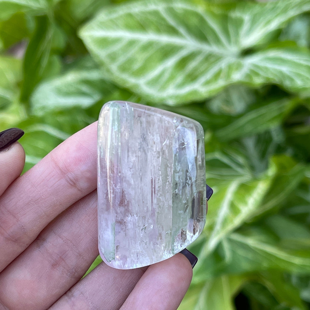 Hiddenite Polished Stone | 33grams of Gemmy Spodumene Crystal