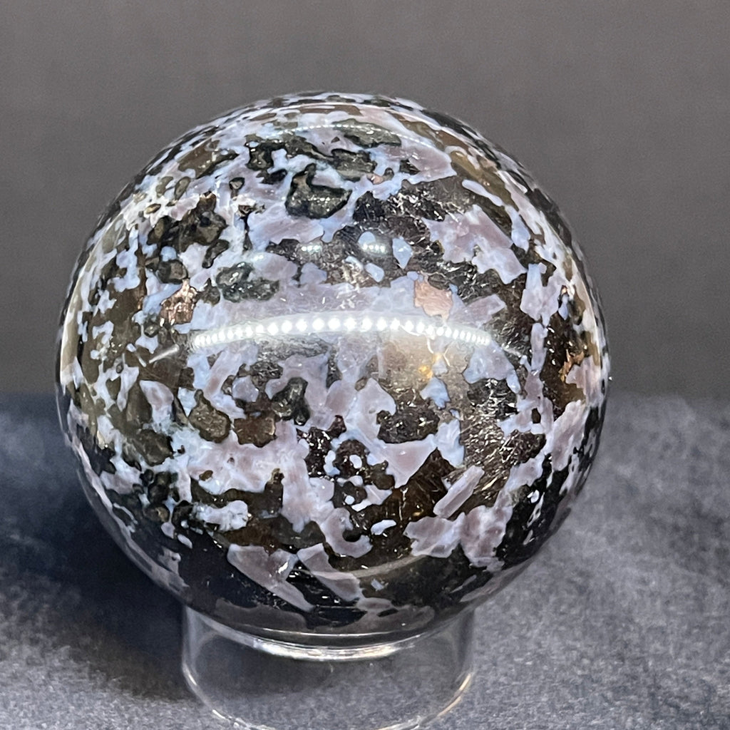Indigo Gabbro I Mystic Merlinite Sphere | 280 grams or 56mm | Crystal Ball
