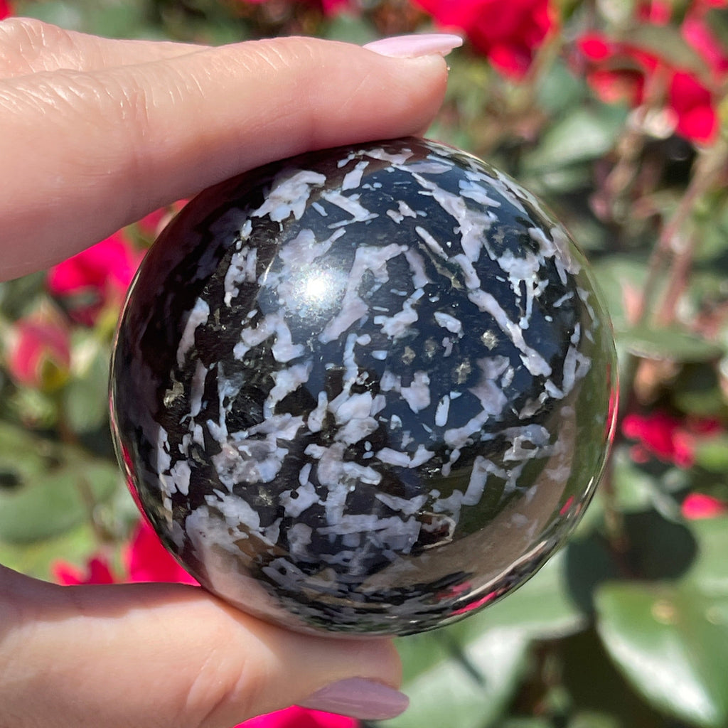Indigo Gabbro I Mystic Merlinite Sphere | 288 grams or 57mm | Crystal Ball