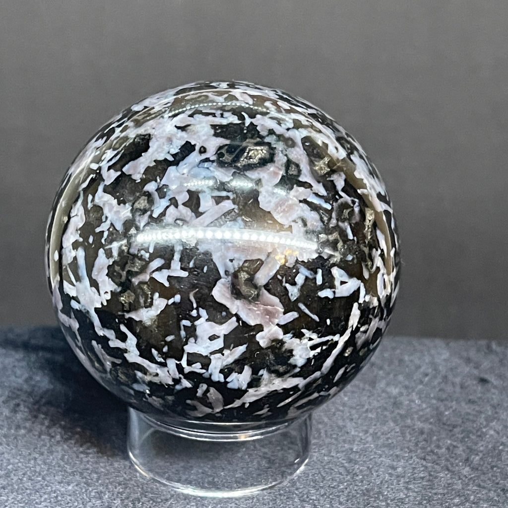 Indigo Gabbro I Mystic Merlinite Sphere | 288 grams or 57mm | Crystal Ball
