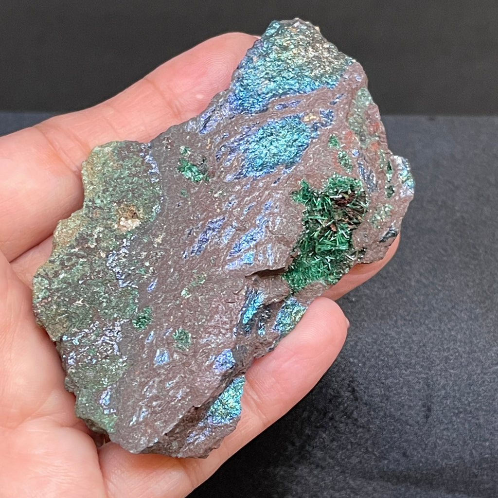Brochantite with Chalcophyrite Crystal Mineral Specimen | Healing Crystals