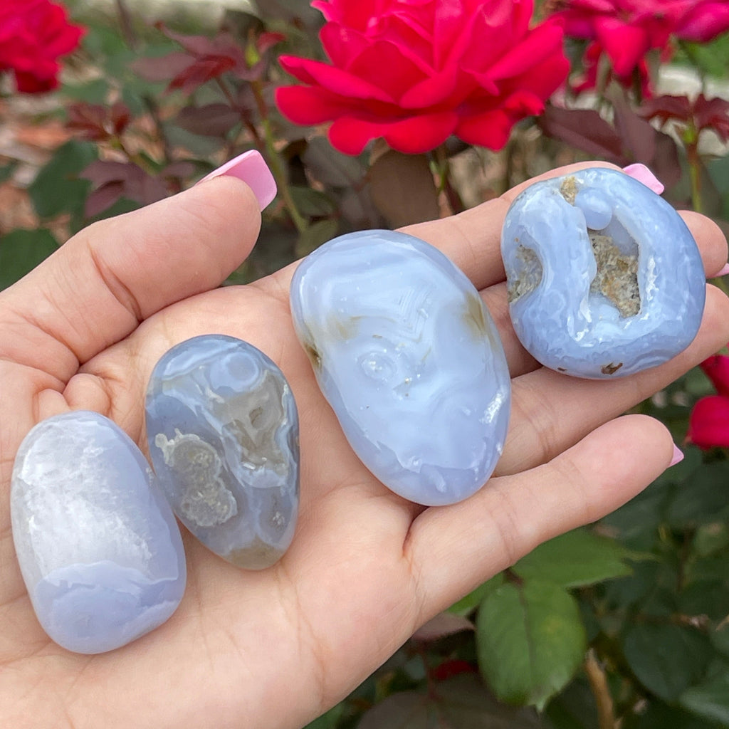 Blue Chalcedony Polished Stone