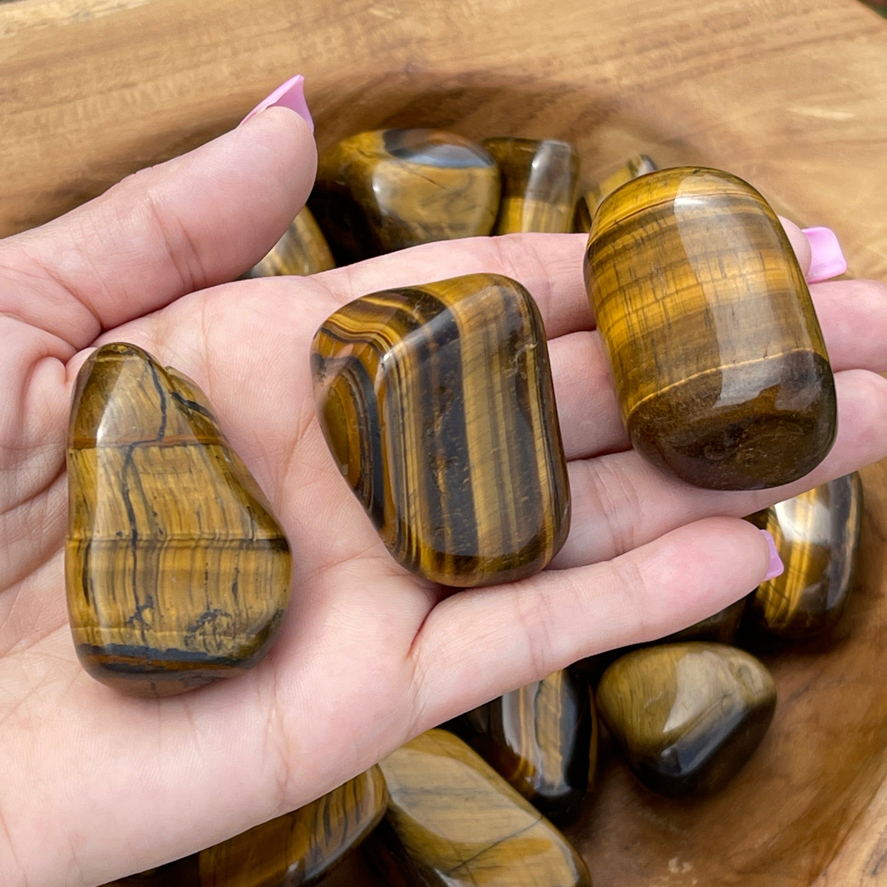 Tigers Eye Polished Stones | CrystalRockology