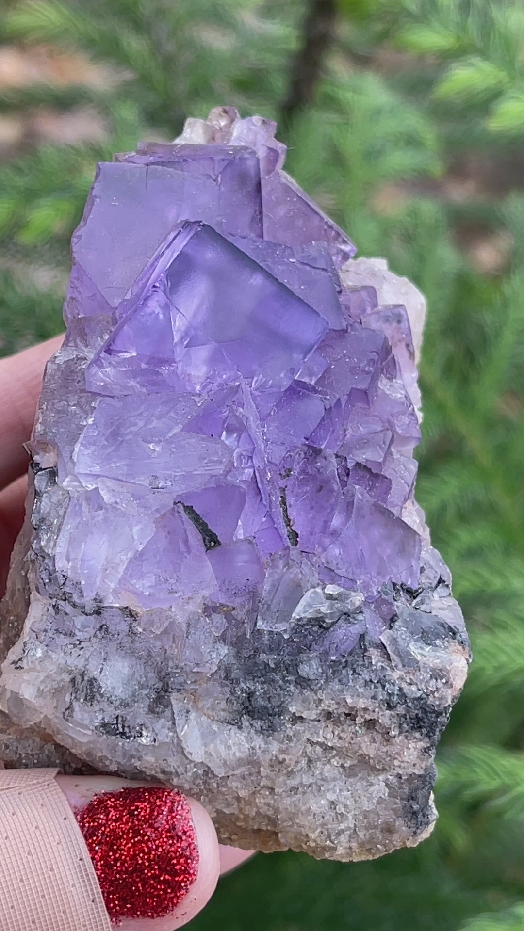 Self standing Fluorite from Morocco