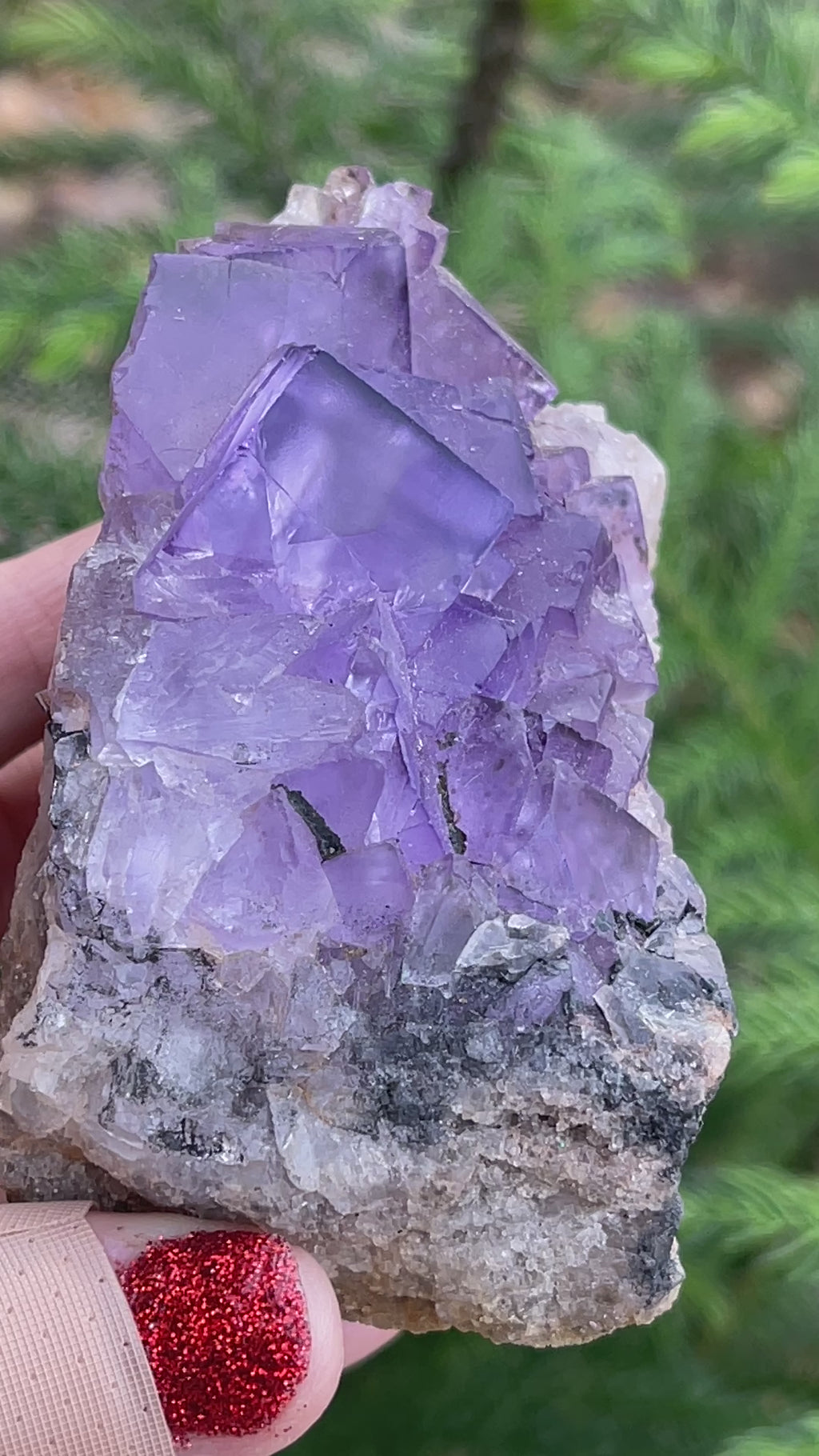 Self standing Fluorite from Morocco