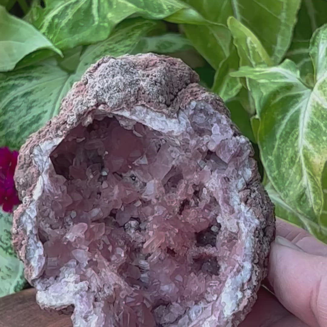 The darker pink color of some of the crystals is representative of a high quality Pink Amethyst Crystals specimen. 