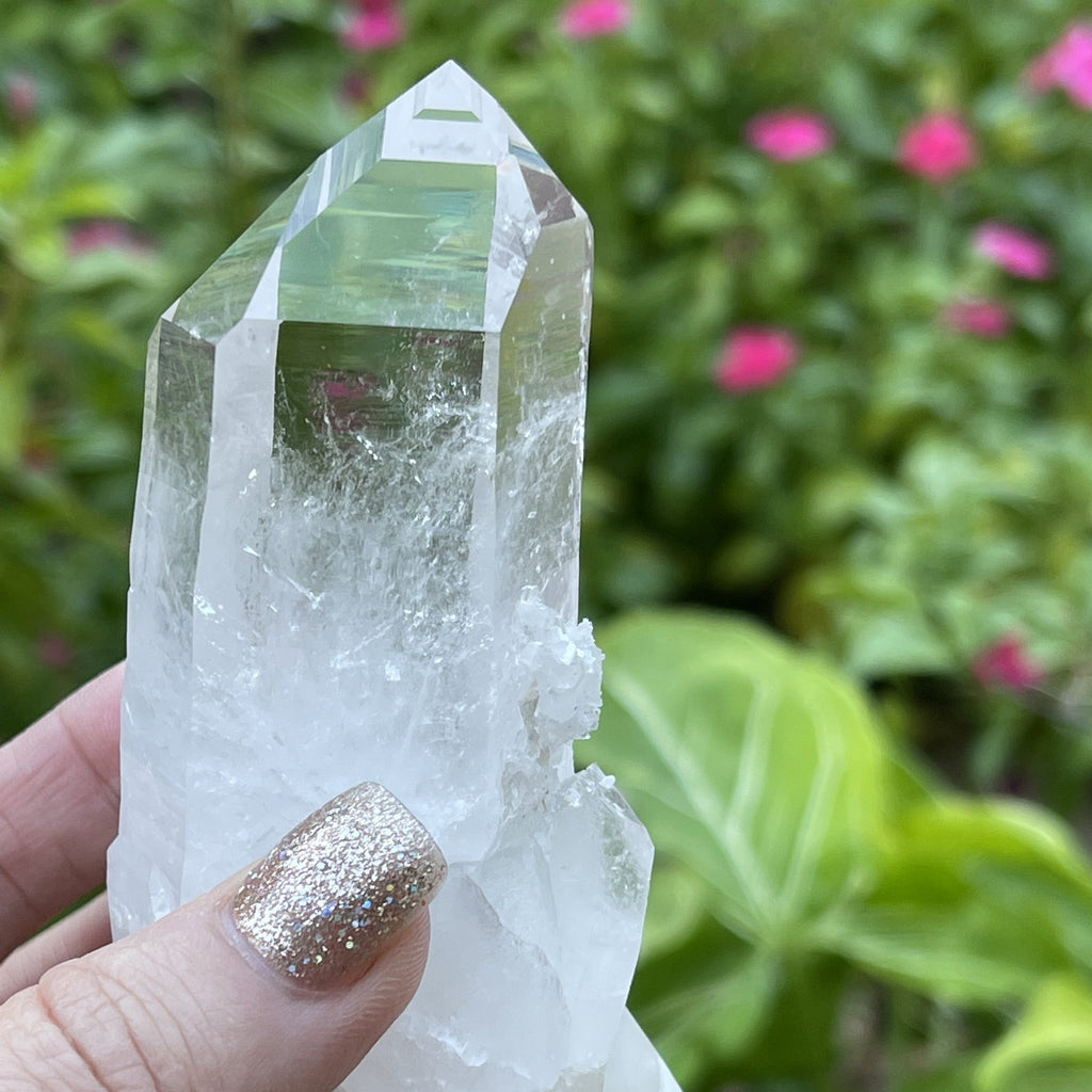 Arkansas Quartz Crystal with perfect tip on point