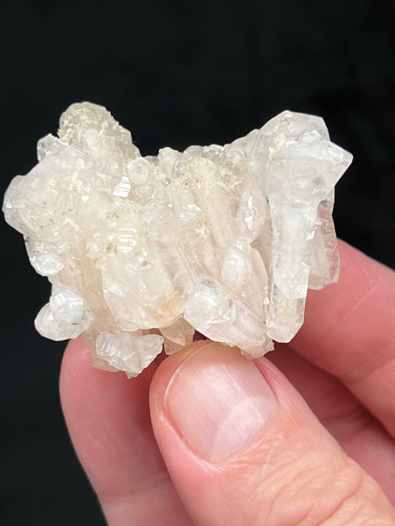 The scepter-like crystalline growth presenting in this beautiful Calcite from Russia is also referred to as nailhead or nail head Calcite.