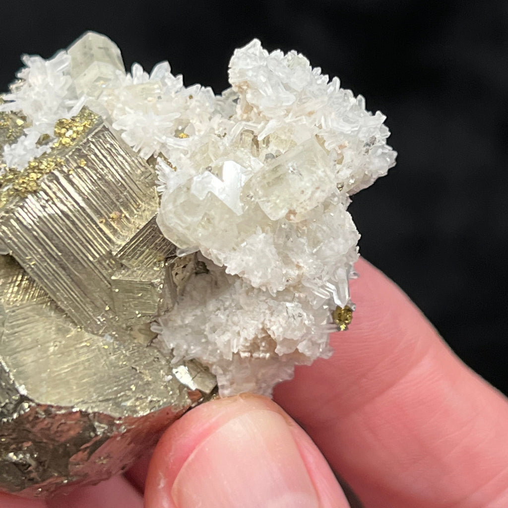 Fluorapatite Lustrous Pyrite Chalcopyrite Quartz Peru 122g