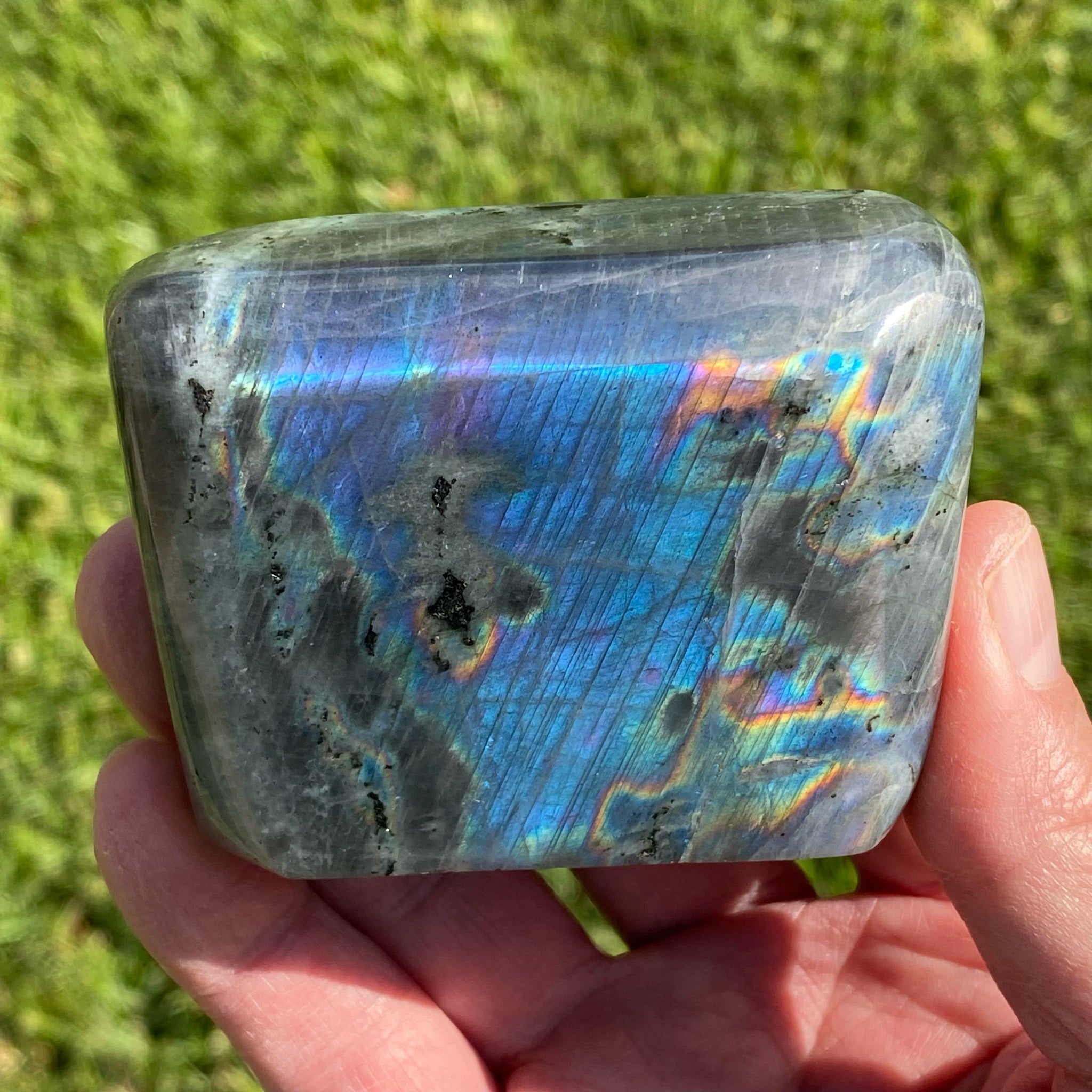 Labradorite Gorgeous Flash | Electric Blue, Pink | 291g