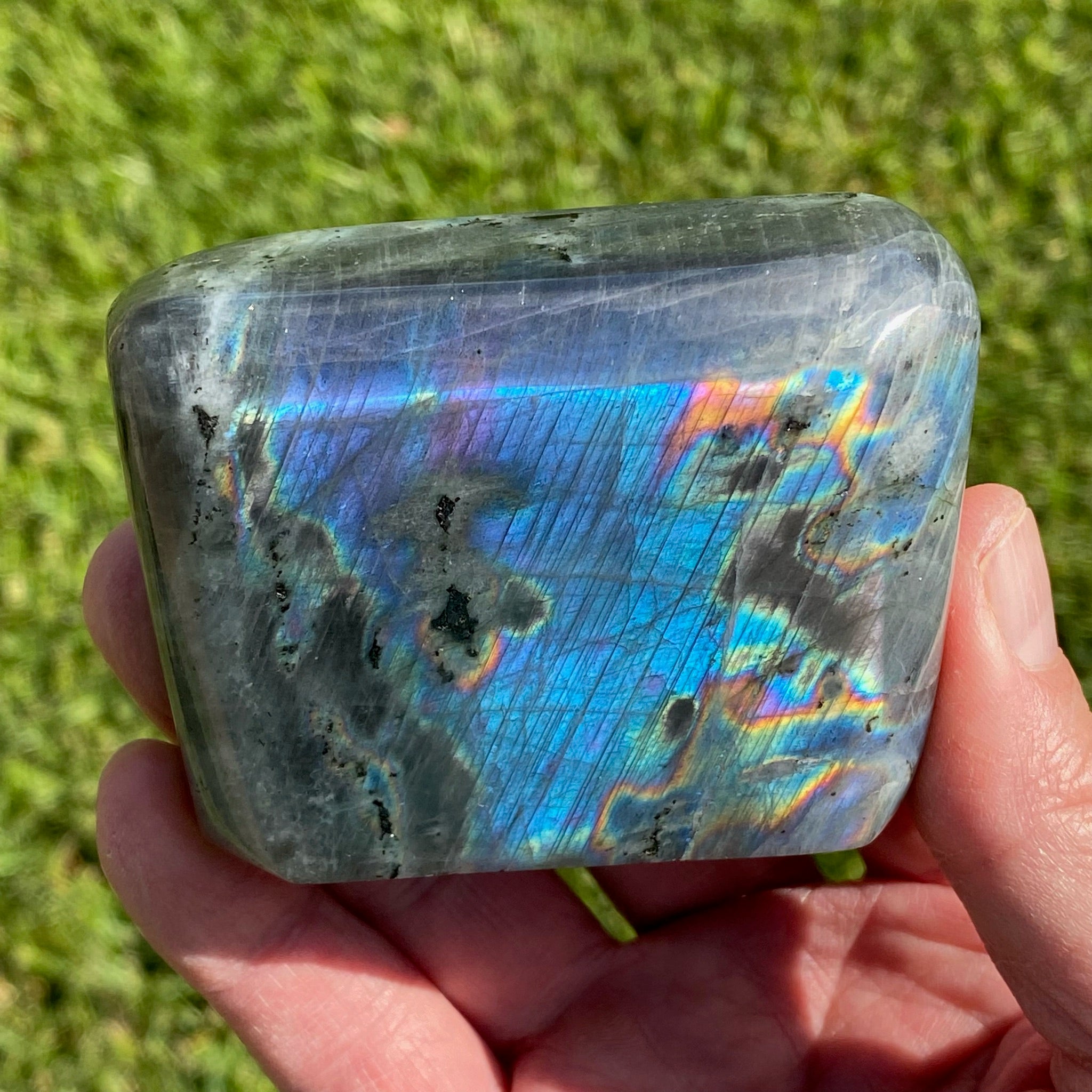 Labradorite Gorgeous Flash | Electric Blue, Pink | 291g
